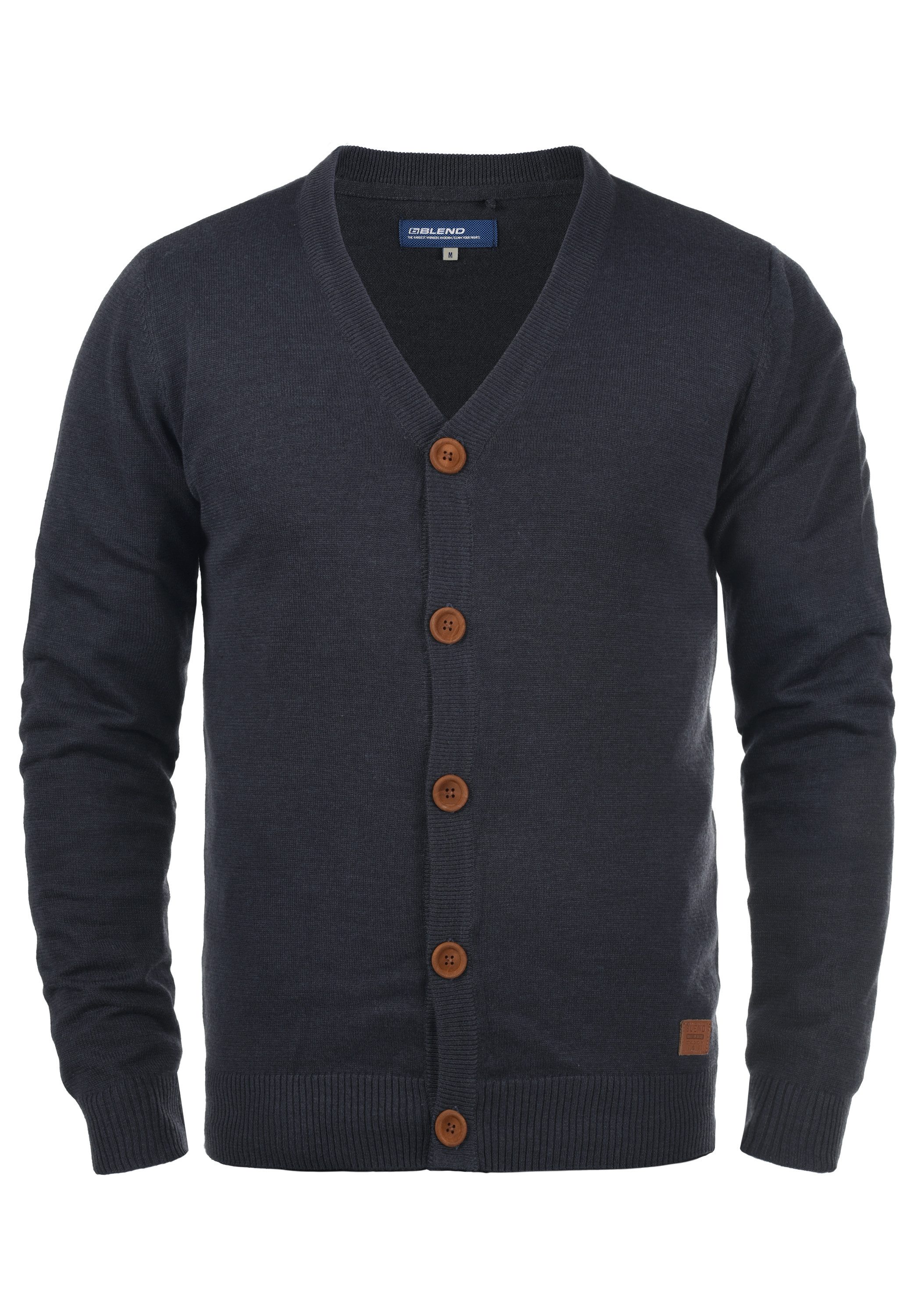 Blend Cardigan BHLennard Strickjacke mit Ton-in-Ton Ellenbogenpatches – Bild 2 von 5