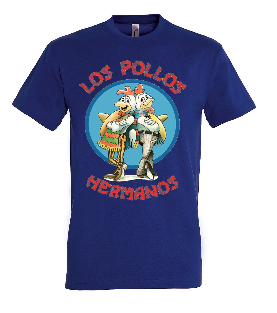 Youth Designz T-Shirt Los Pollos Hermanos Herren Shirt mit trendigem Frontprint Navyblau