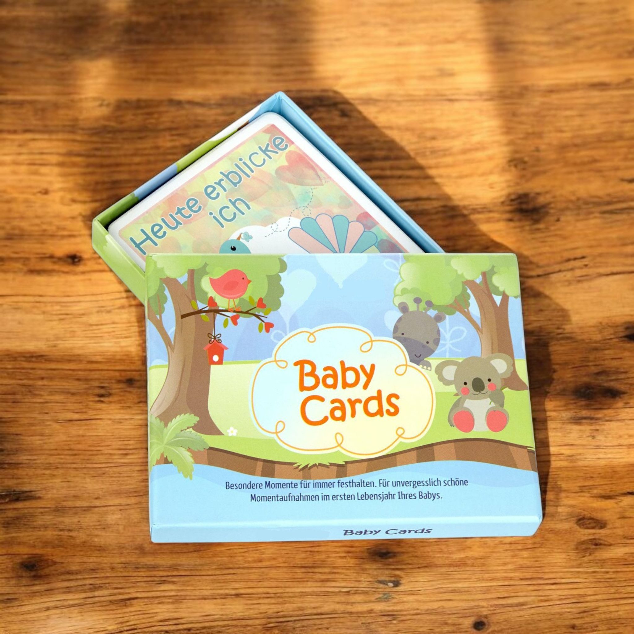 Preis-Shop24 Grußkarten Baby Meilensteinkarten, 35 Erinnerungskarten für Junge oder Mädchen