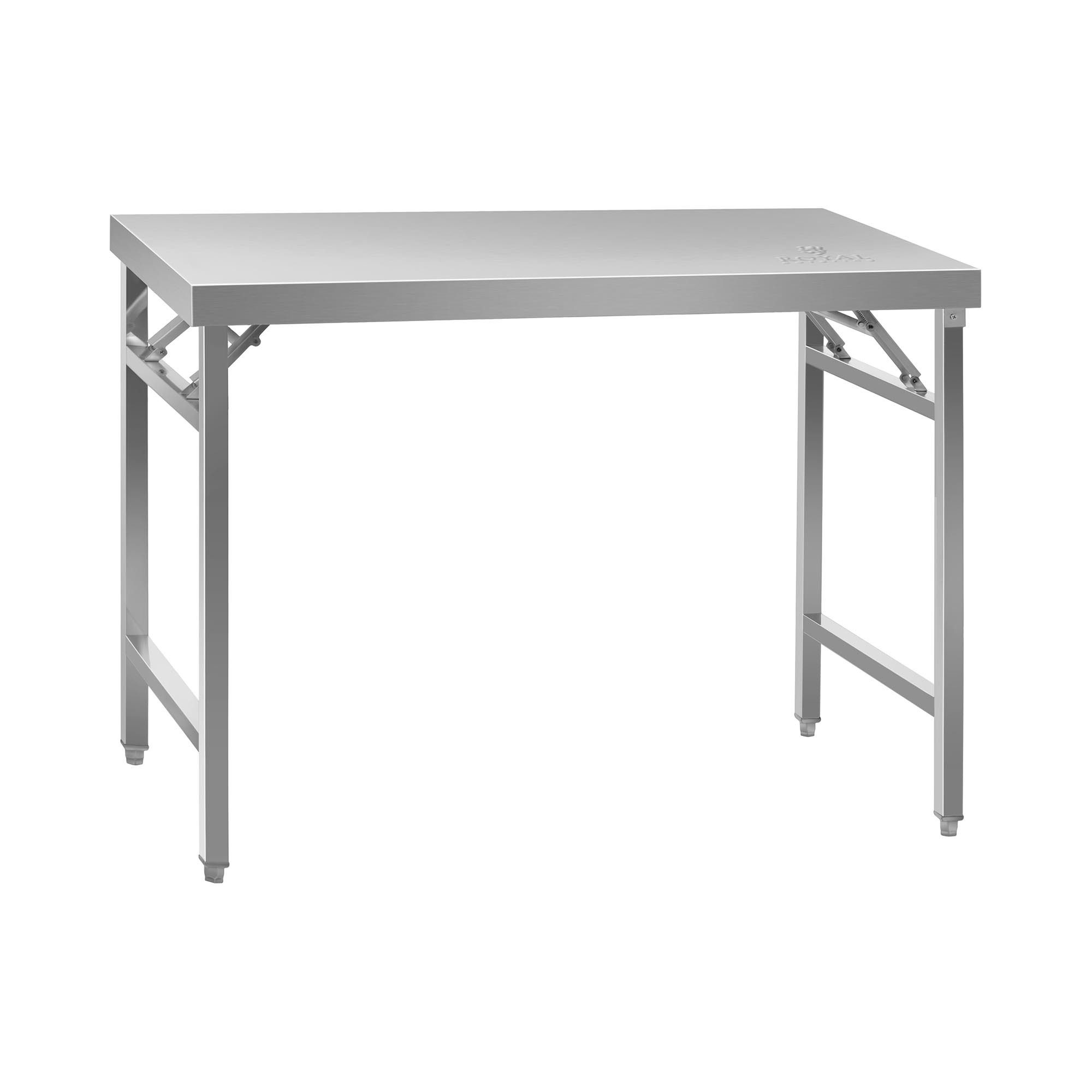 Royal Catering Arbeitstisch 120 x 70 x 90,5 cm Küchentisch 215 kg Klapptisc günstig online kaufen