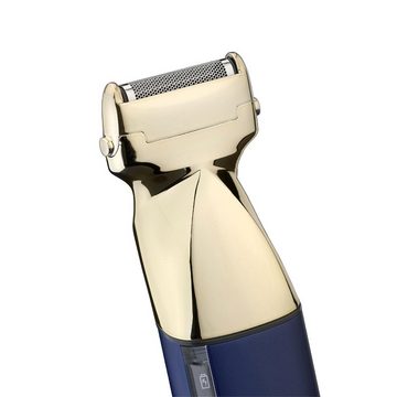 BaByliss Elektrokörperrasierer MT992E SUPER - X METALSERIE, 100% wasserdicht, 4 Aufsätze, High-Performance Multitrimmer