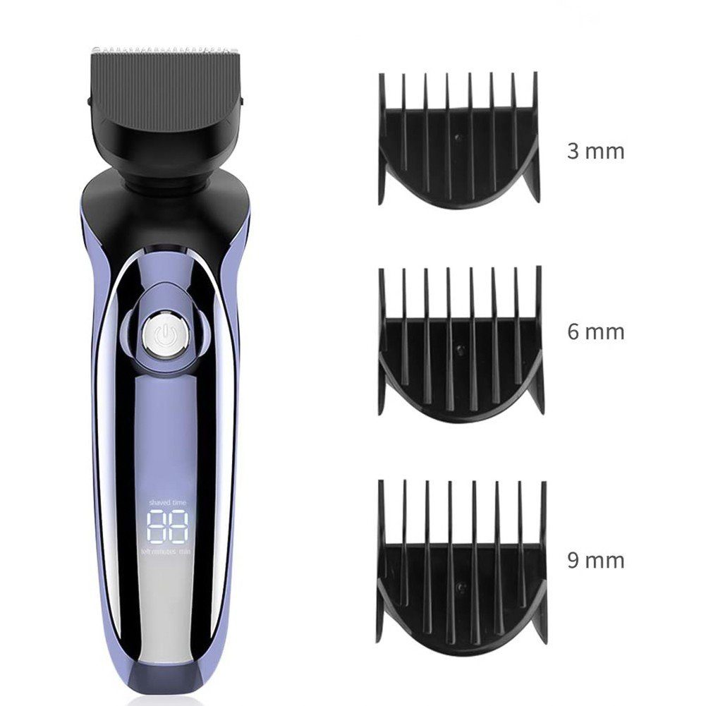 Scttomon Elektrorasierer FK-8600, Aufsätze: 1, Langhaartrimmer, Rotationsrasierer, Wet&Dry, 4-in-1