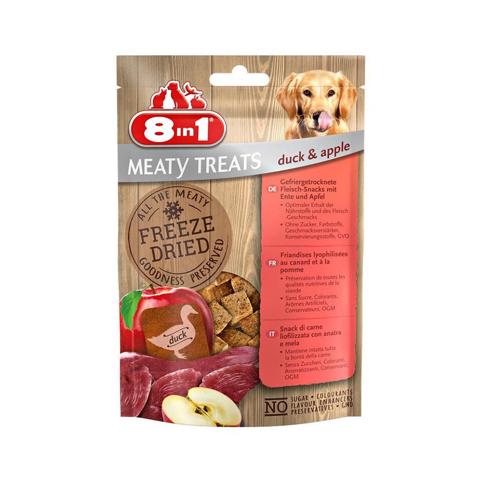 8in1 Meaty Treats Ente & Apfel 50 g, für: Hund