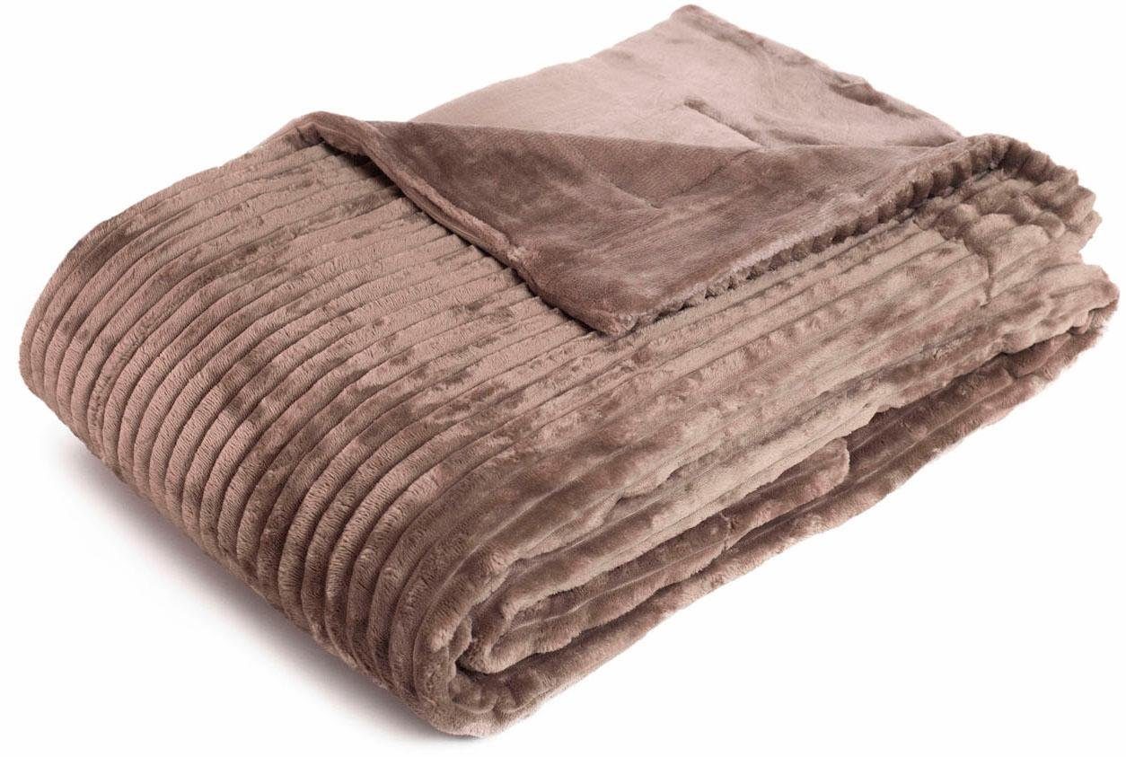 Wohndecke Cordoptik, Gözze, mit Glanzeffekt, Kuscheldecke günstig online kaufen