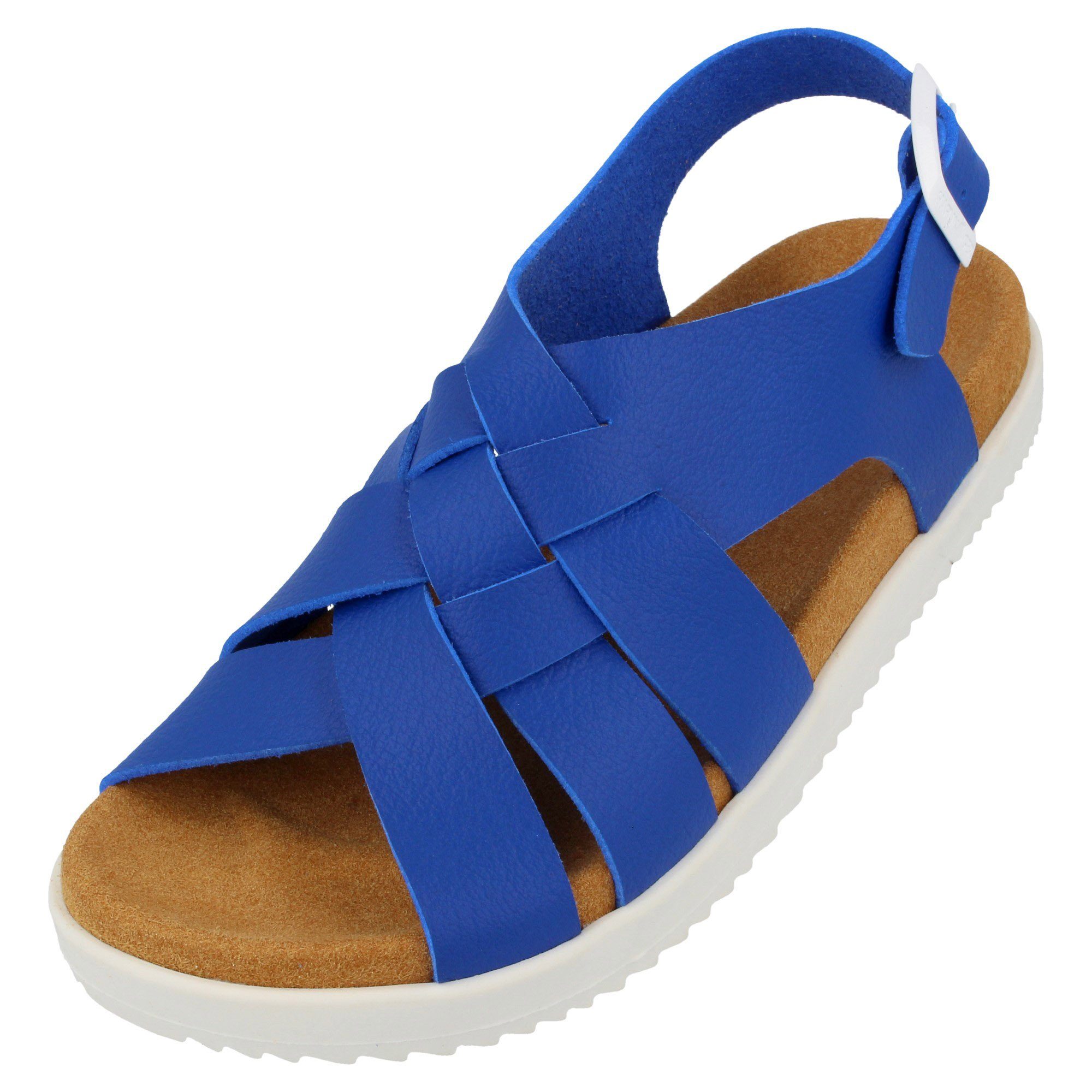 Haflinger HAFLINGER Elba Slide vegane Pantolette Sandale mit Riemen Hausschuh