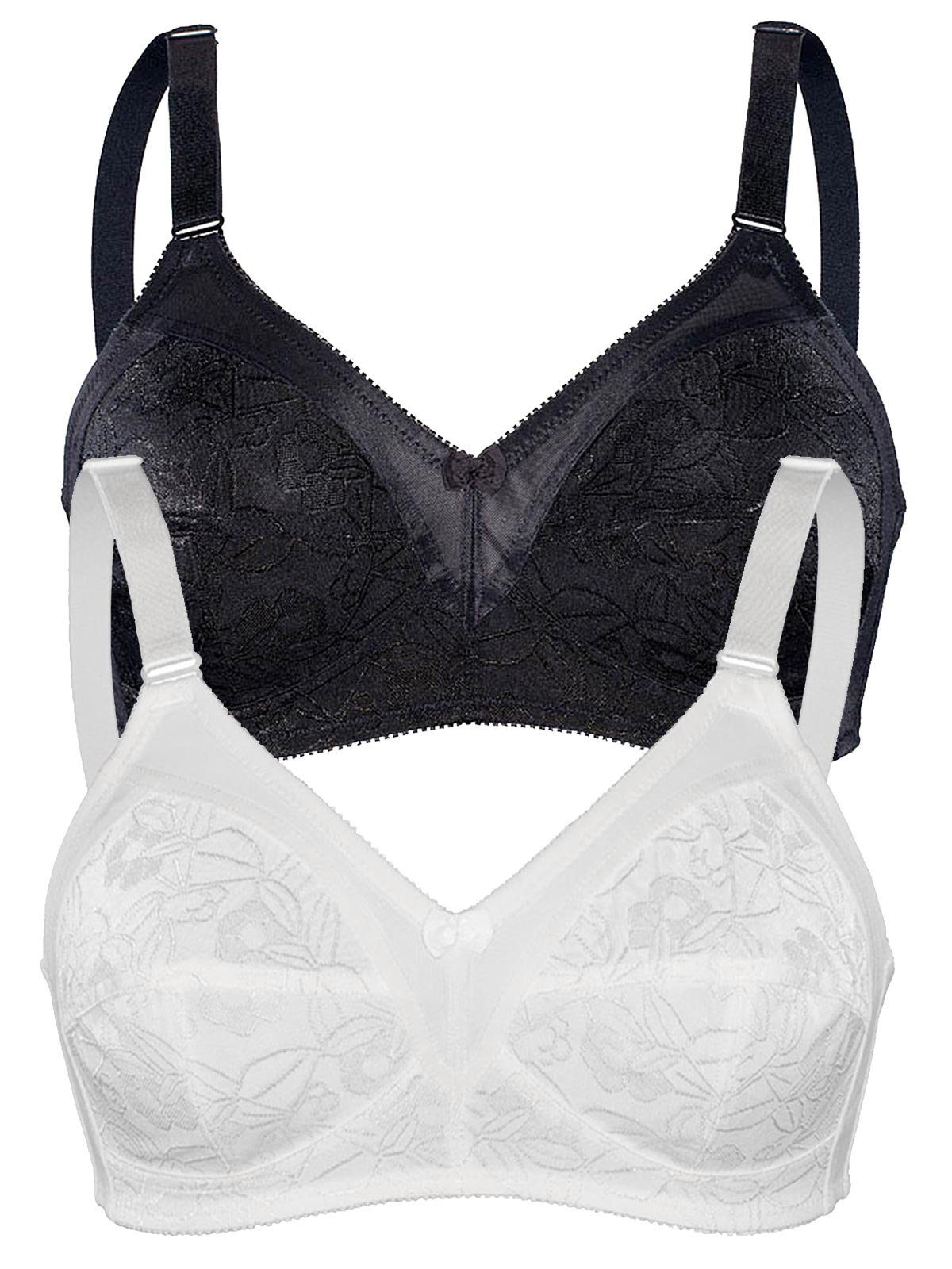 Set: Soft-BH 2er Sparpack Soft BH ohne Bügel SHINY JACQUARD