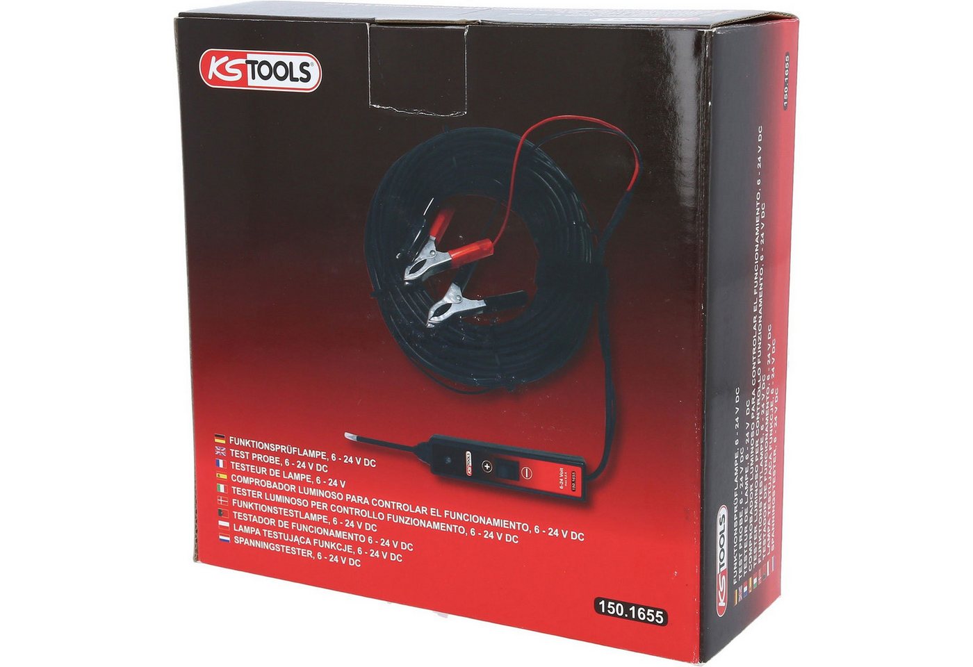 Thumbnail - KS Tools Drehmomentschlüssel KS TOOLS Funktionsprüflampe 6-24V DC mit 25 Meter Kabel - 150.165...