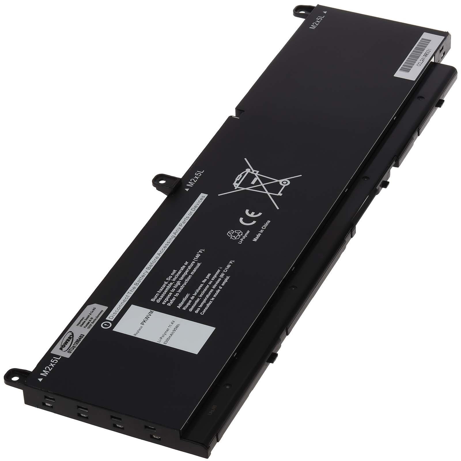 Powery Akku für Dell Typ DP9KT Laptop-Akku 8300 mAh (11.4 V)