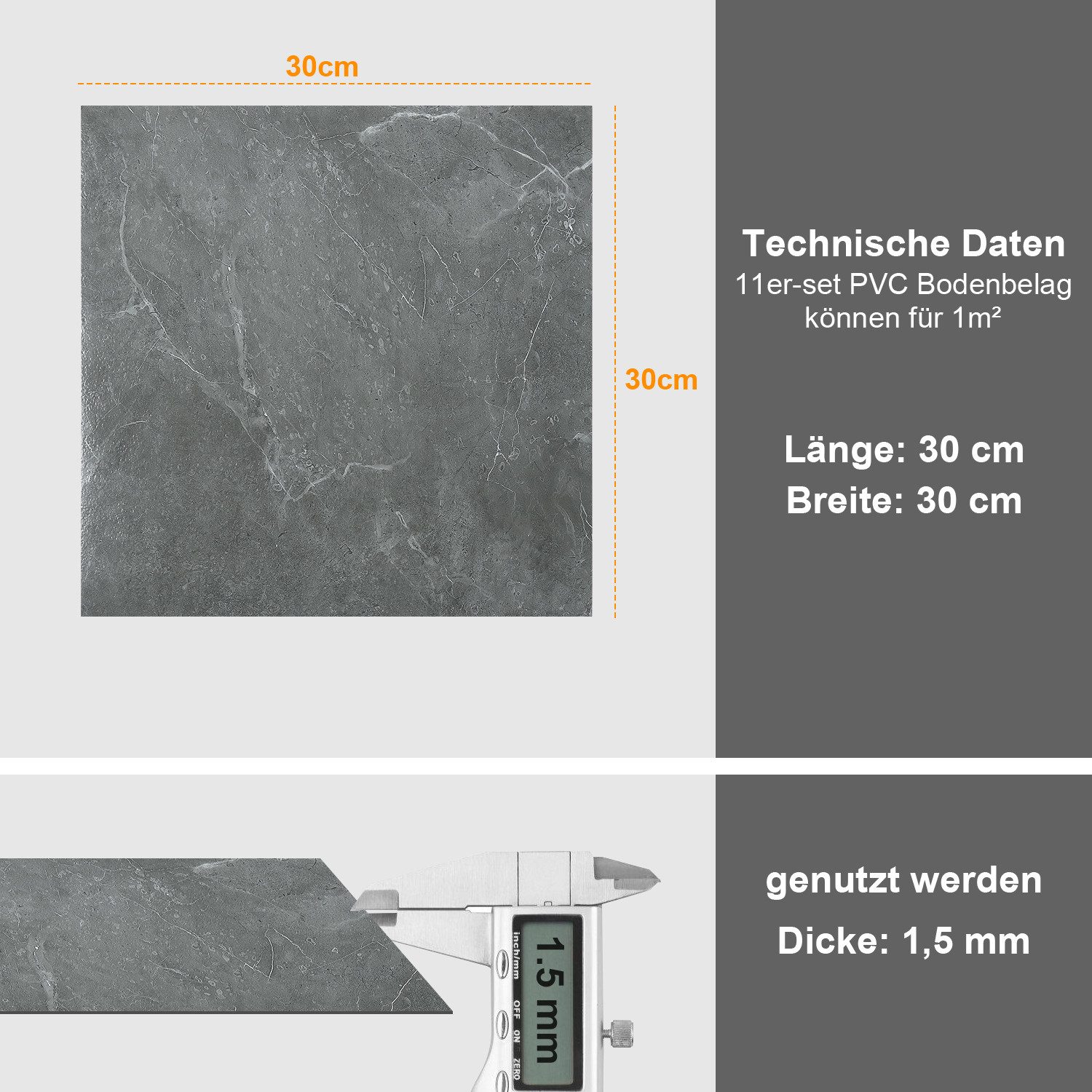 Clanmacy Vinylboden Vinylboden Vinyl Laminat Bodenbelag Dekor-Dielen Selbst günstig online kaufen