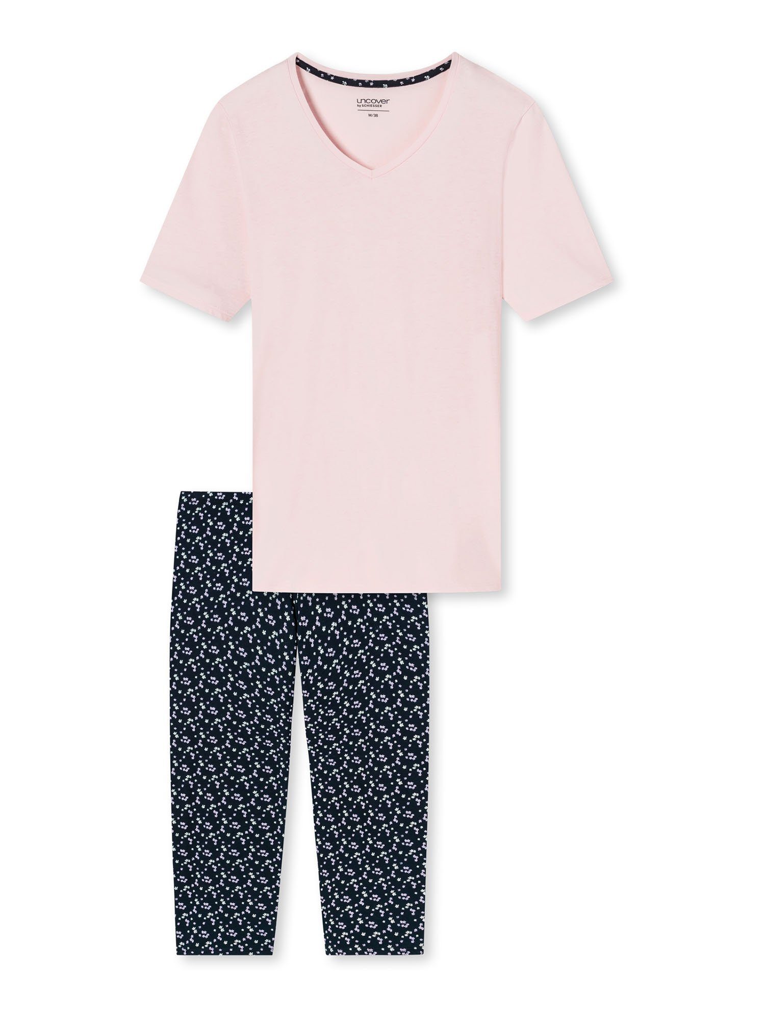 Schiesser Pyjama Damen Schlafanzug (2 tlg) rosé