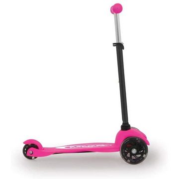 Jamara Dreiradscooter KickLight, Pink, höhenverstellbar, leuchtende Räder, Hinterradbremse
