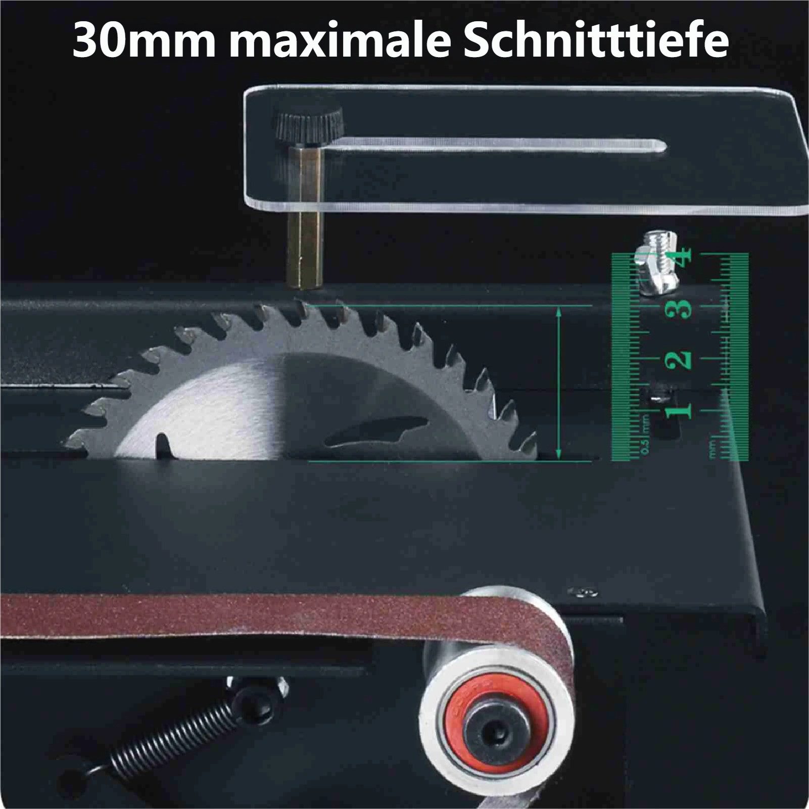 GARRYFIZH Tischkreissäge TischkreissäGe TischkreissäGen TischsäGe, 2-in-1 Tischkreissäge und Bandschleifer