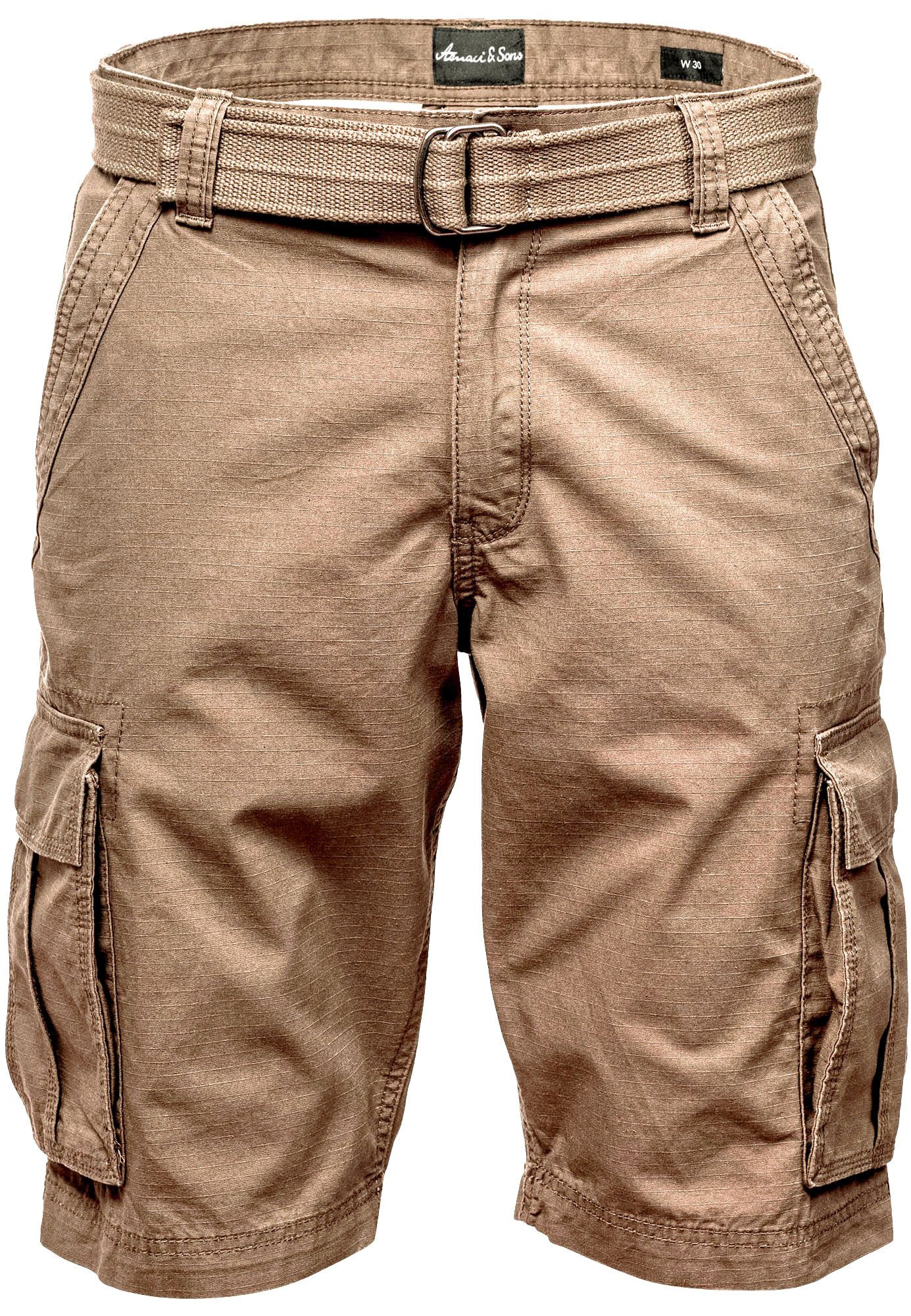 Amaci&Sons Cargoshorts MIDFIELD Chinoshort inkl. Gürtel günstig online kaufen