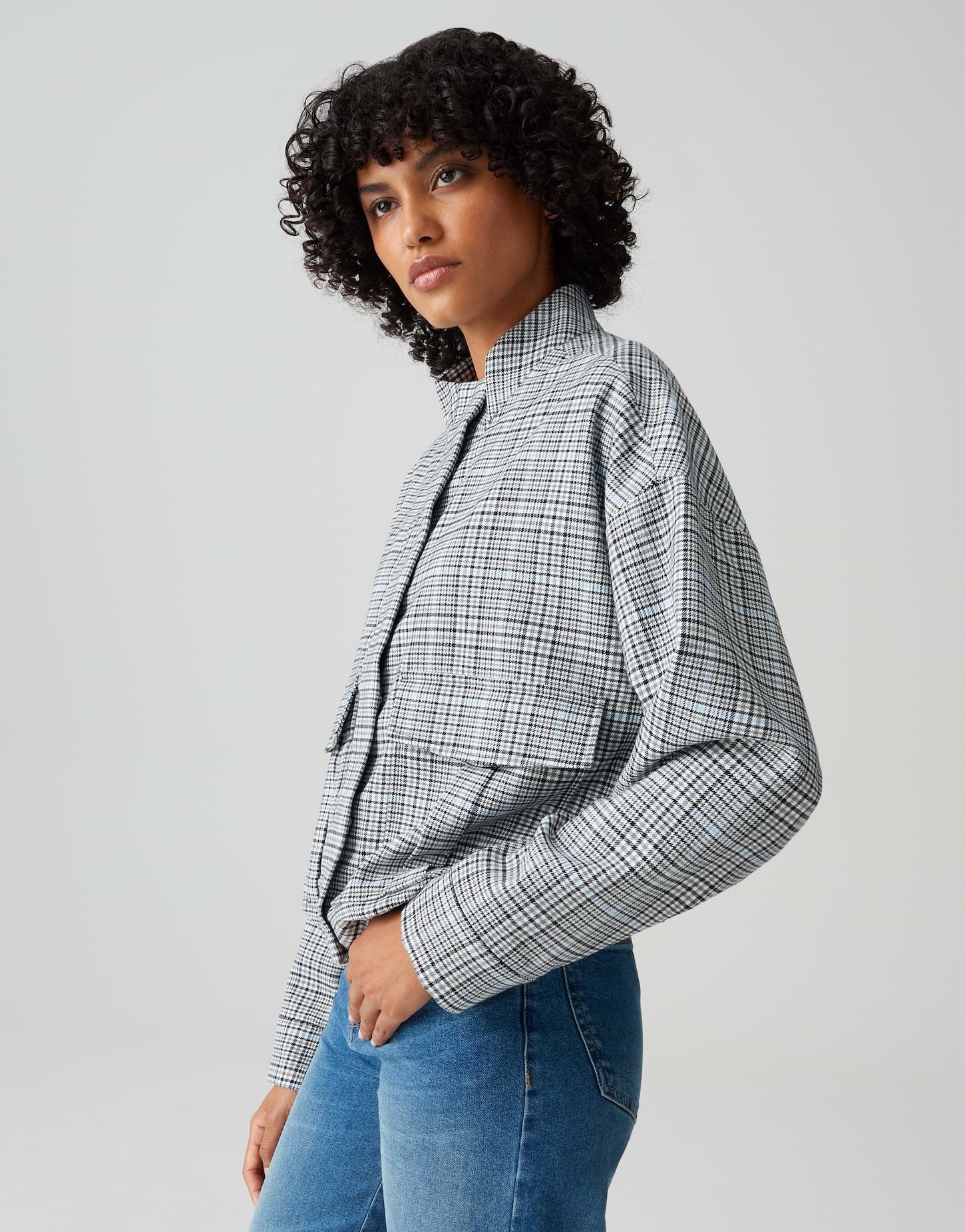 OPUS Blouson Blouson HEMMA Loose aus Viskose Mix