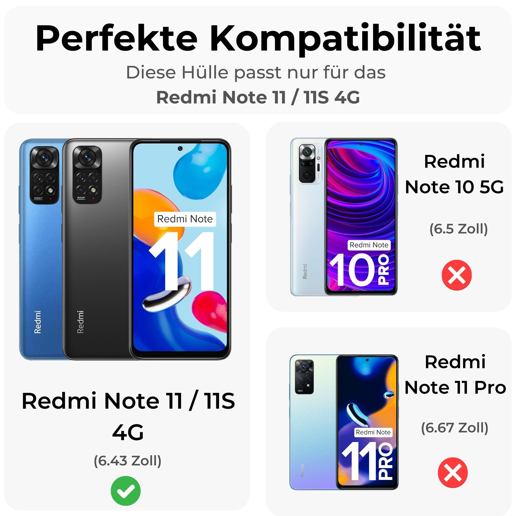 betterfon Handykette mit Portemonnaie für Xiaomi 17T - Handykette mit 5 Kartenfächer, Hände frei – mit Silikonhülle & Schnur für flexiblen Alltag