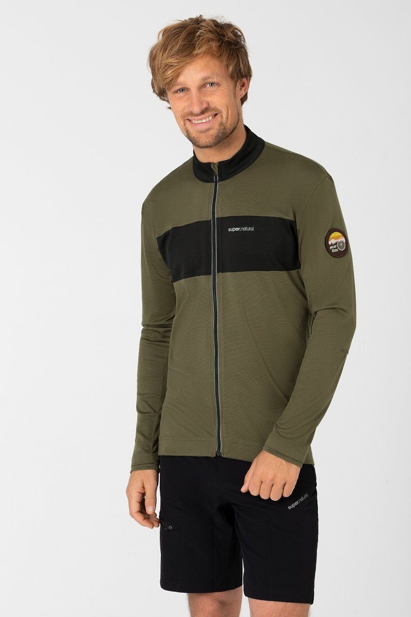 SUPER.NATURAL Radtrikot Merino Fahrradtrikot M GRAVIER günstig online kaufen