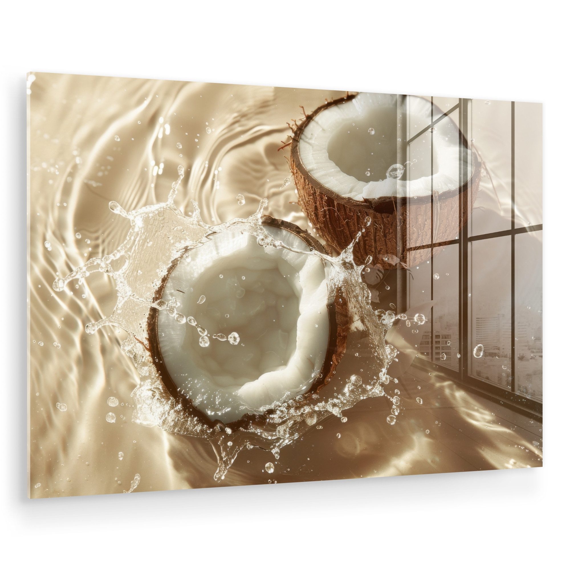 MuchoWow Acrylglasbild Kokosnuss - Wasser - günstig online kaufen