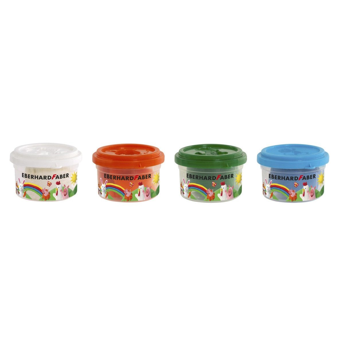 Eberhard Faber Knete Eberhard Faber Spielknete Mini 4x 50g Sonderfarben Kartonetui