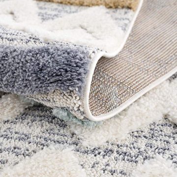 Hochflor-Teppich Focus 3013, Carpet City, rechteckig, Höhe: 20 mm, Boho-Teppich, besonders weich, 3D-Effekt