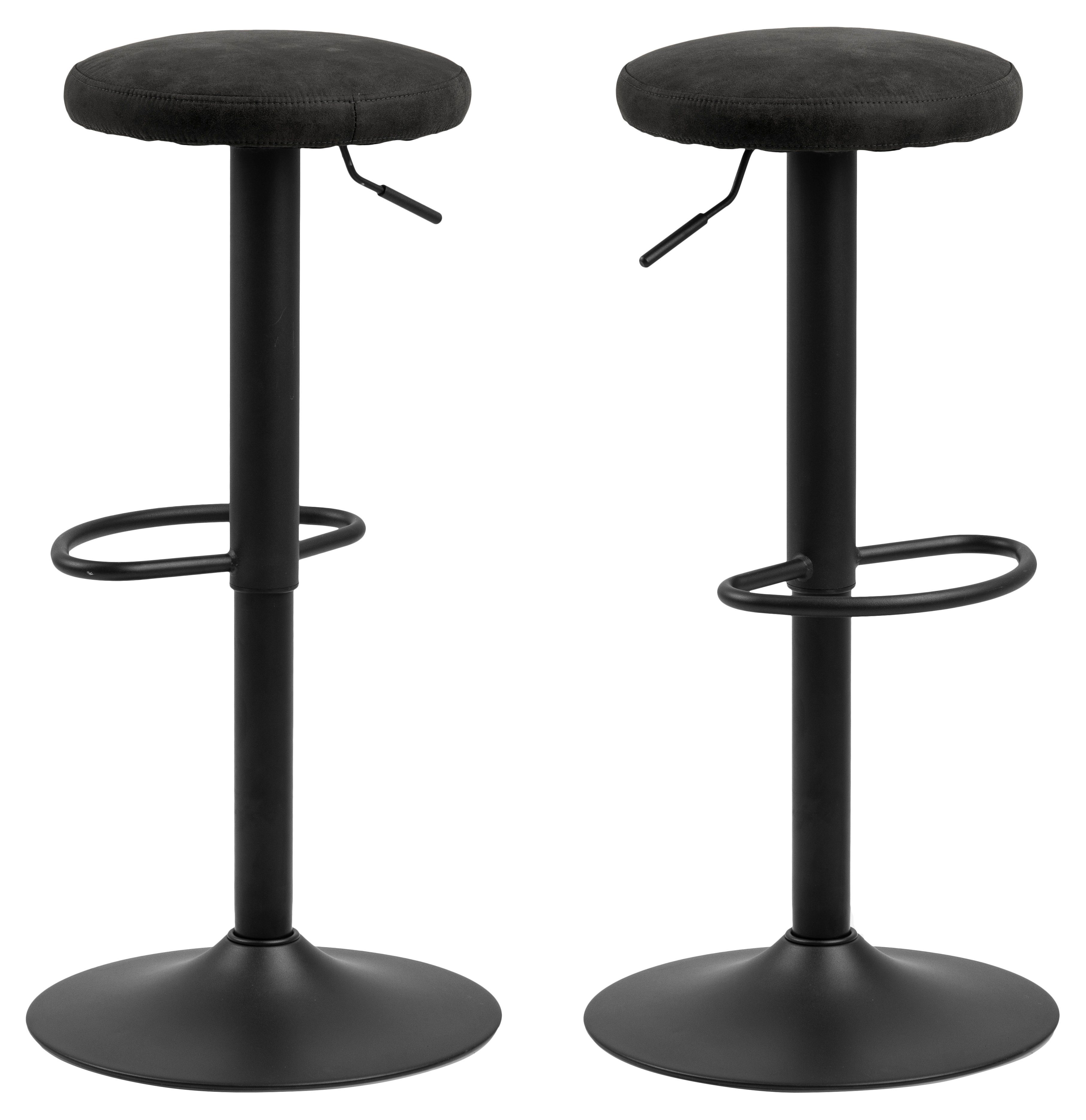 Barhocker 2er Set Finurly Barhocker grau.