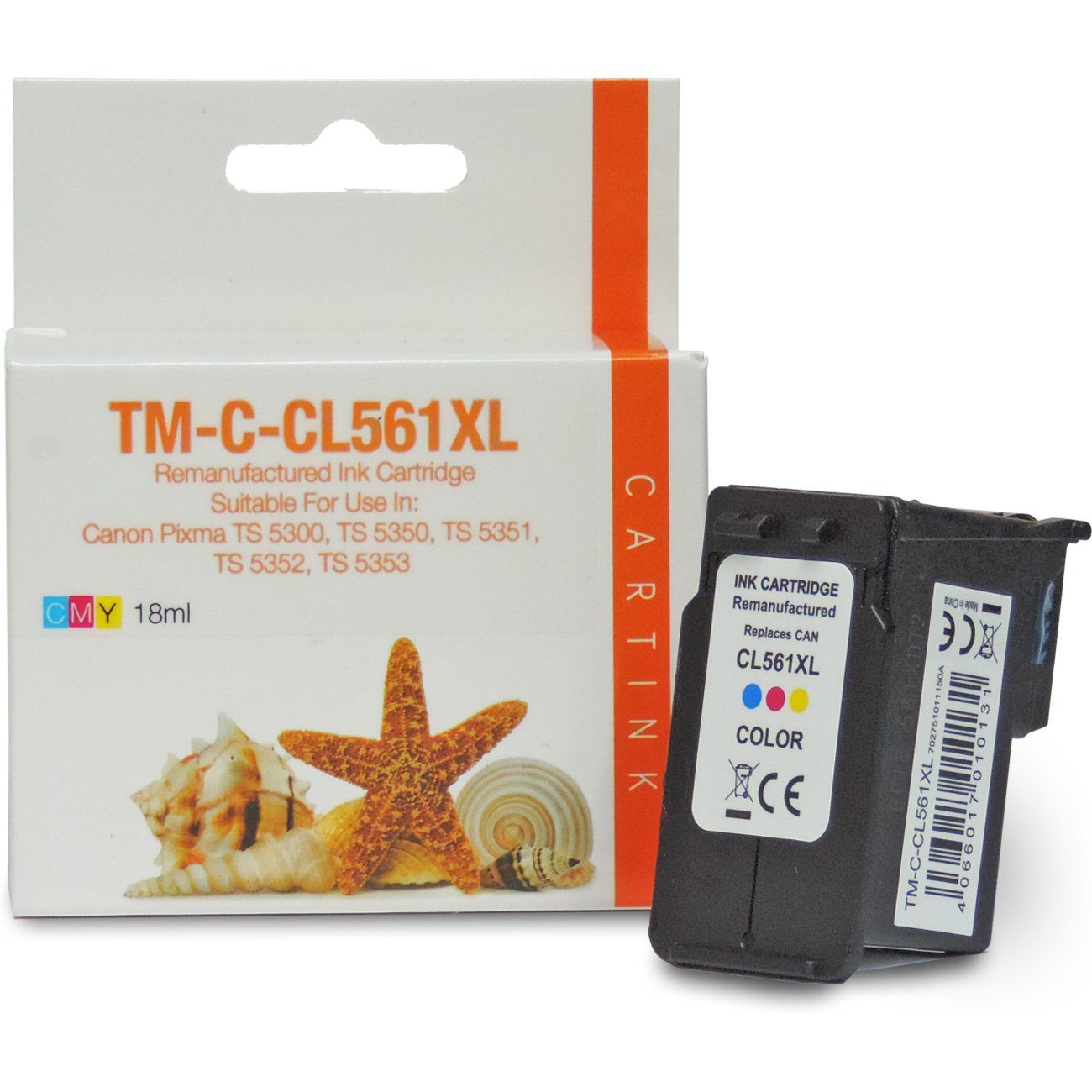 Gigao Canon (Cyan, 3-Farbig XXL, Tintenpatrone Gelb) Kompatibel CL-561 Magenta, 3730C001