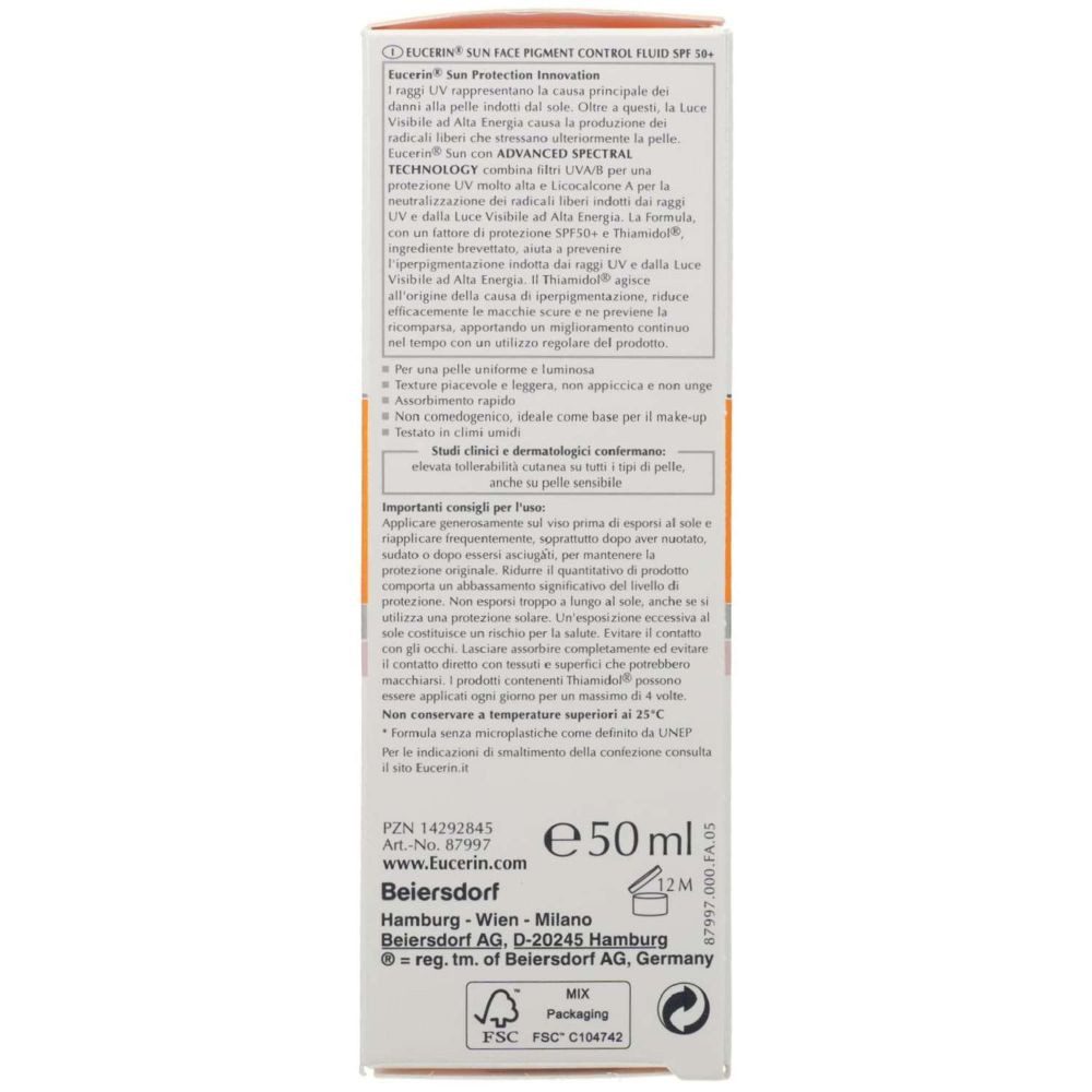 Eucerin Sonnenschutzcreme EUCERIN Sun Fluid Pigment Control LSF 50+ 50ml PZN 14292845
