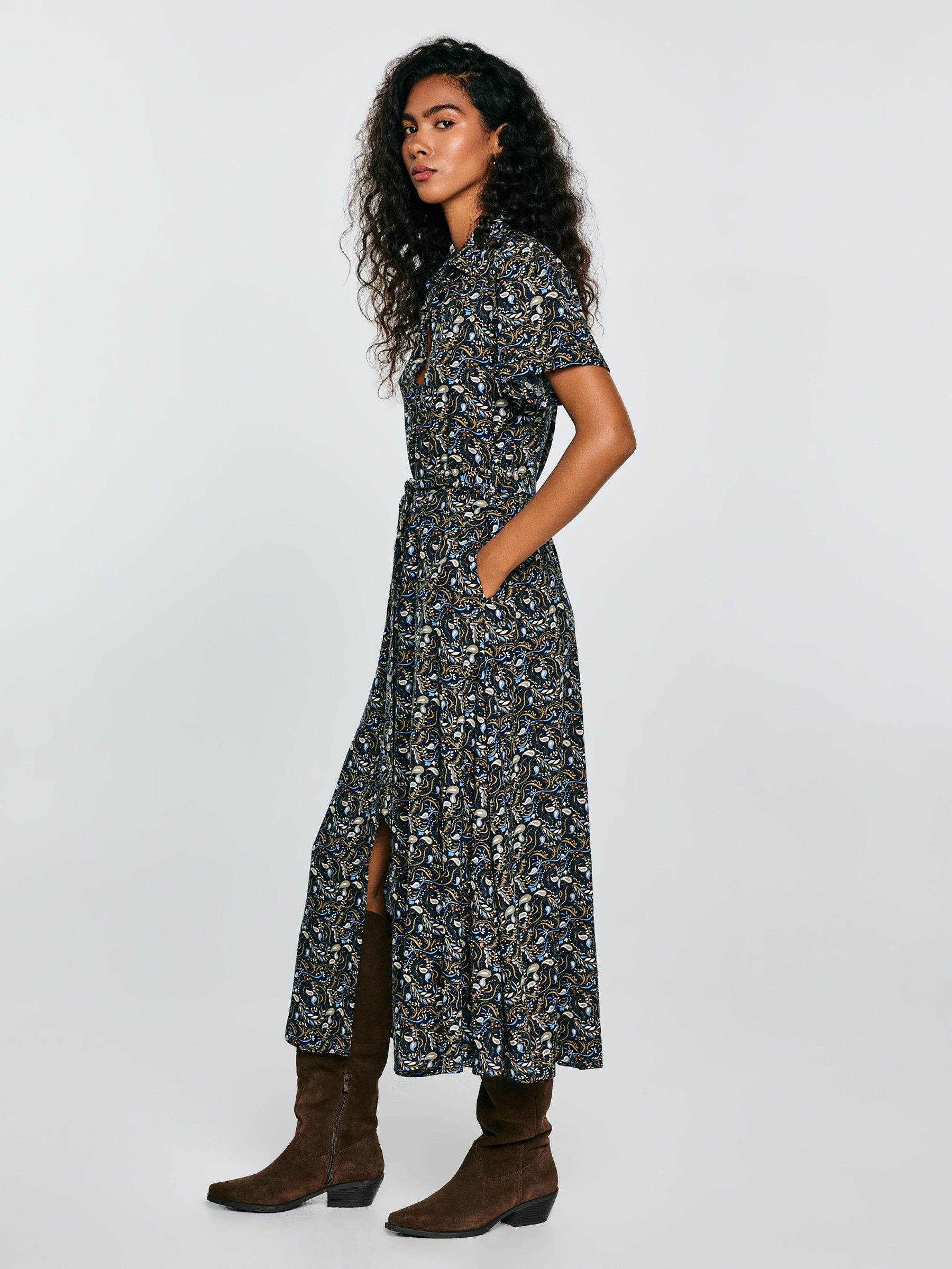 BIG STAR Shirtkleid NAHAI Maxi günstig online kaufen