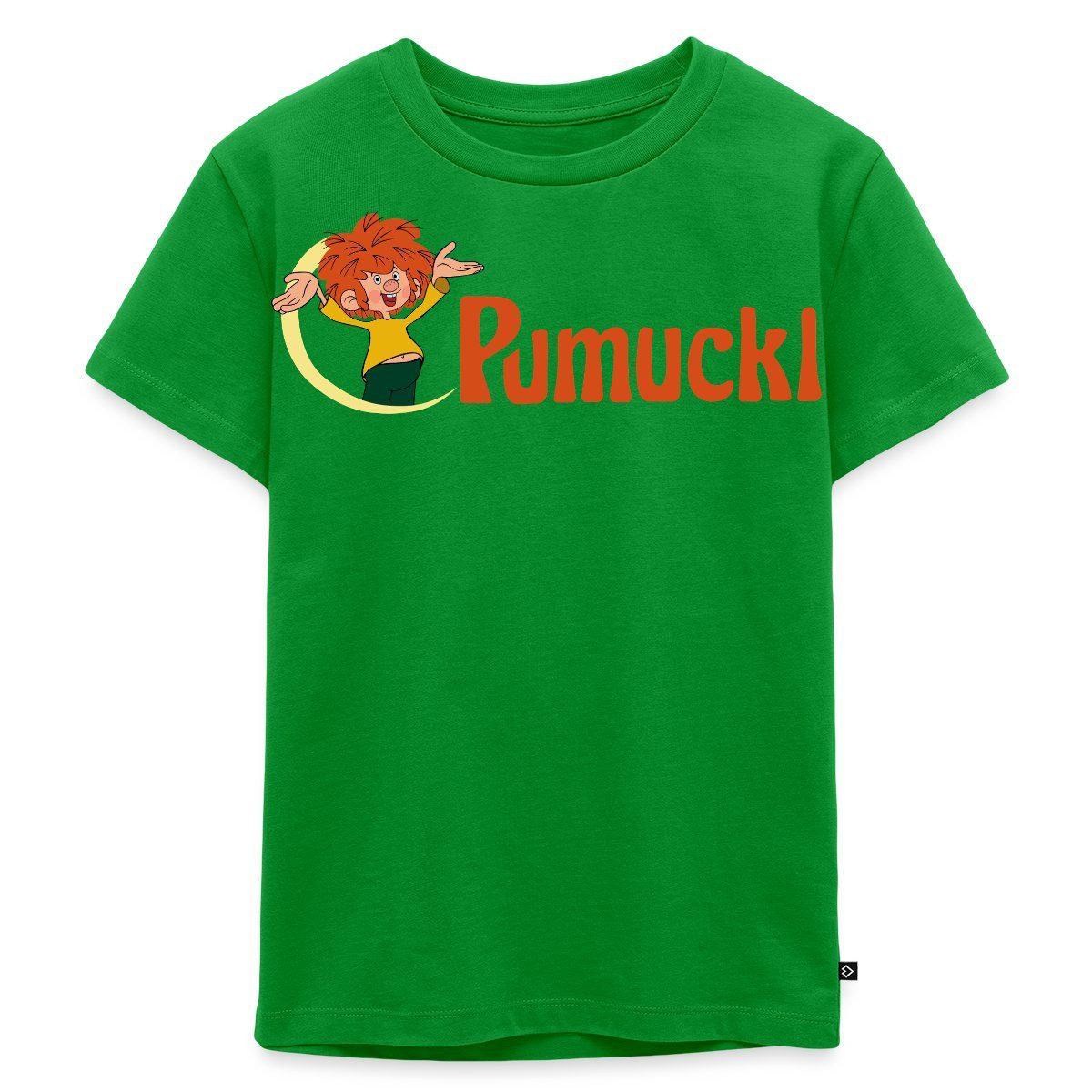T-Shirt Pumuckl Mit Frecher Pose Und Logo Schriftzug Kinder Premium T-Shirt