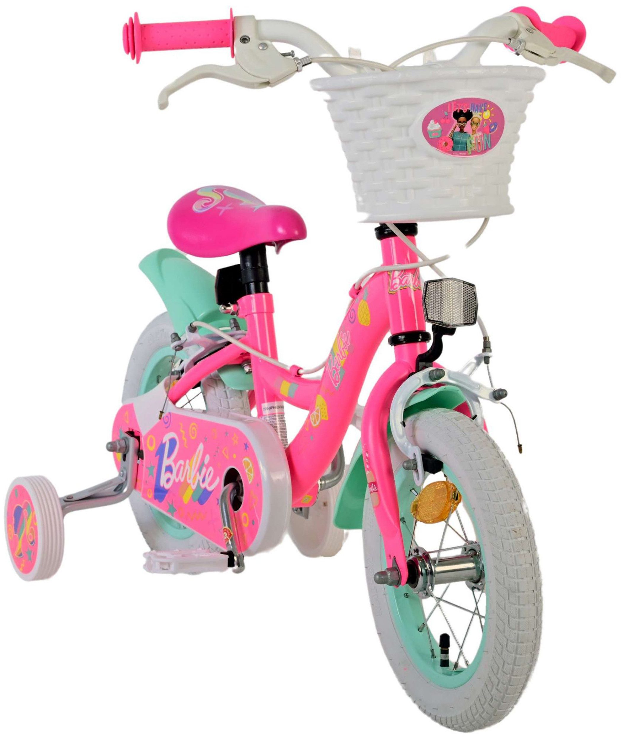 Thumbnail - TPFSports Kinderfahrrad Volare Barbie 12 Zoll mit 2x Handbremse, 1 Gang, (Mädchen Fahrrad - Rutschfeste Sicherheitsgriff...