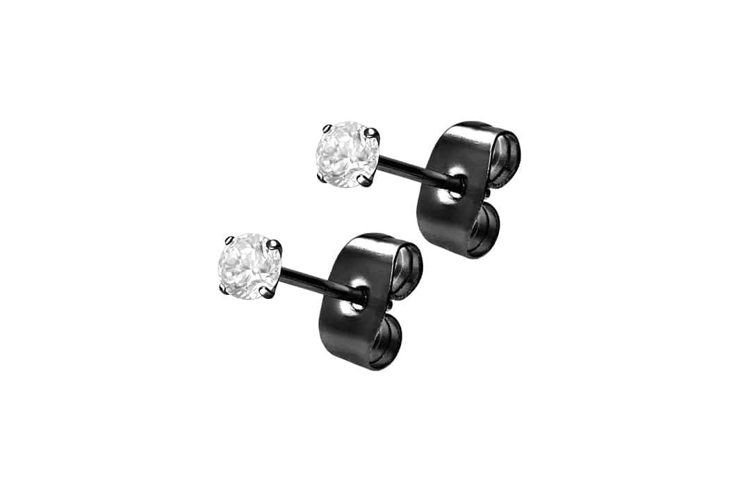 FILANGO Piercing-Set Chirurgenstahl Ohrstecker EINGEFASSTER KRISTALL günstig online kaufen