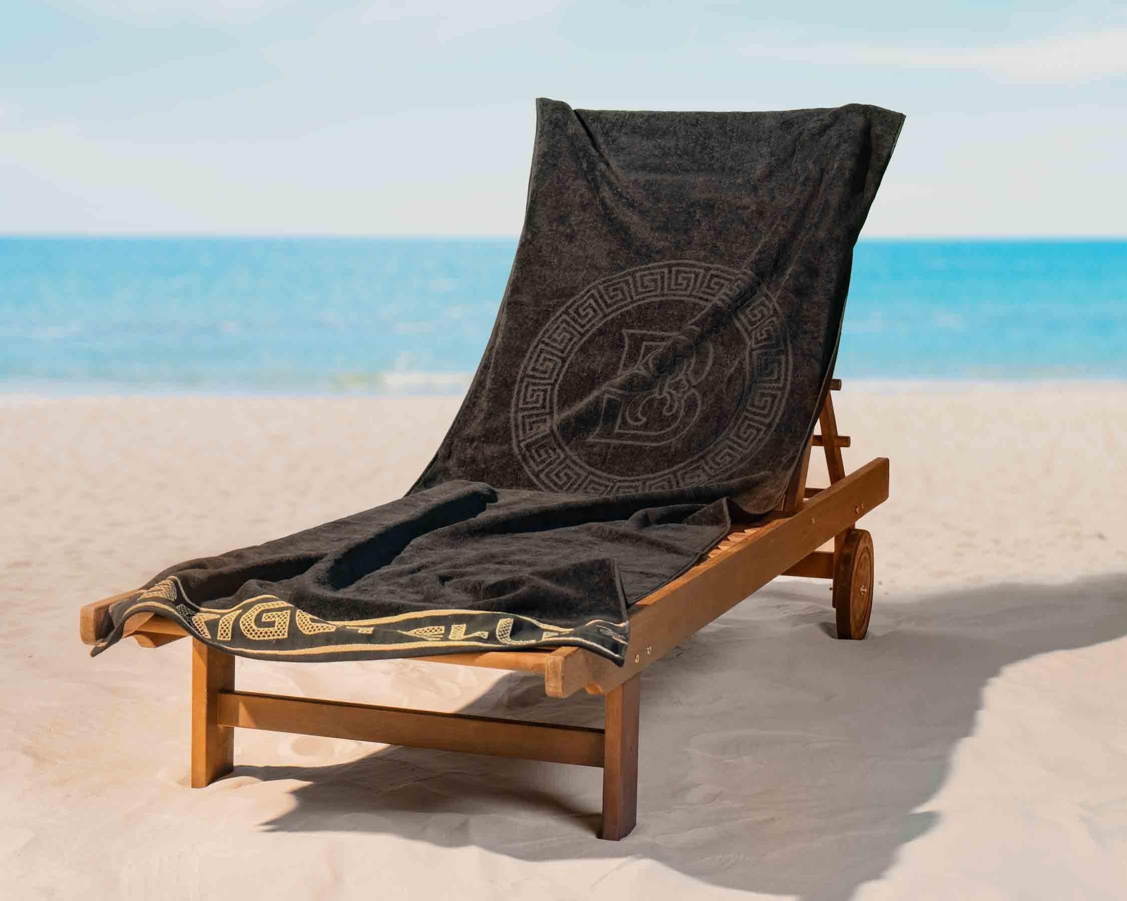 Black und RV-Tasche Strandtuch Geldbörse Moon, integrierte Brigetelli Strandtuch (1-St), für Kopfkissentasche Brigetelli und Telefon