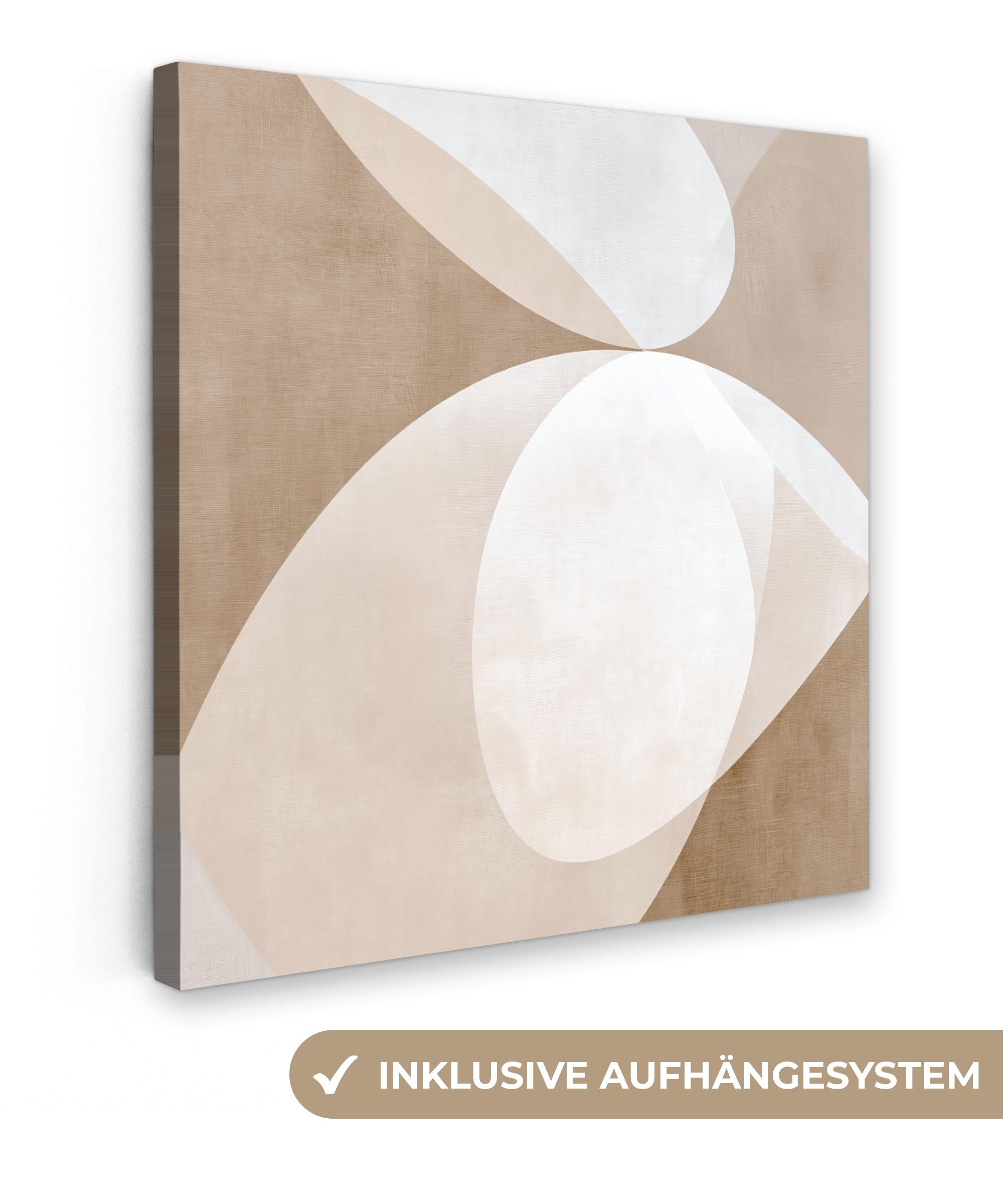 OneMillionCanvasses® Leinwandbild Ovale Formen - Transparent günstig online kaufen