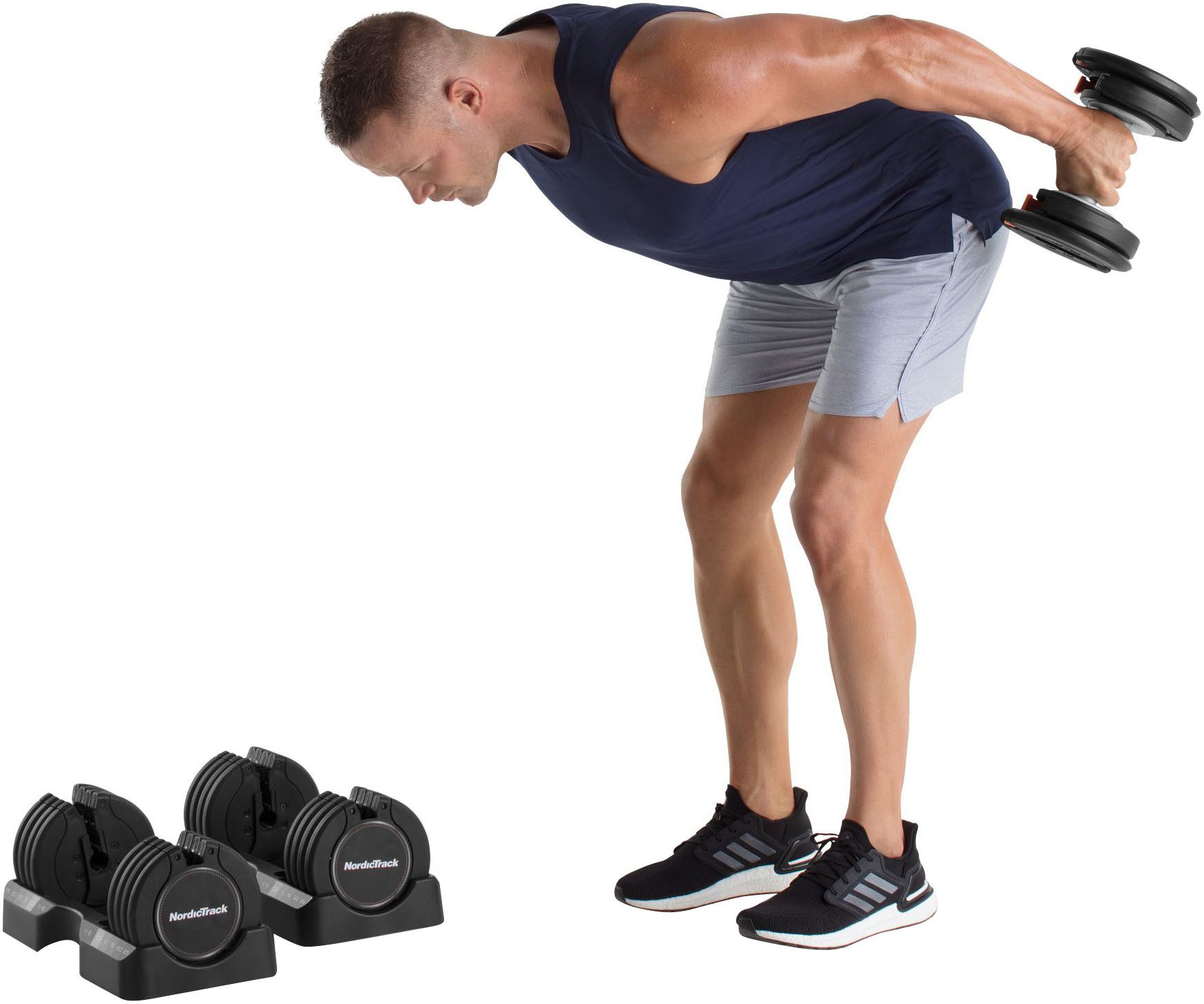 NordicTrack Hantel-Set NordicTrack-Hanteln mit einstellbarer Last (2 x 25 kg)