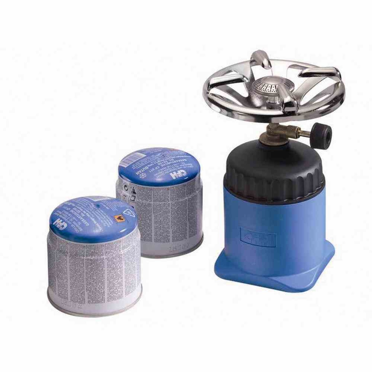 CFH Gaskocher Kartuschenkocher Camper inkl. 2x 190g Kartuschen Campingkocher Kocher