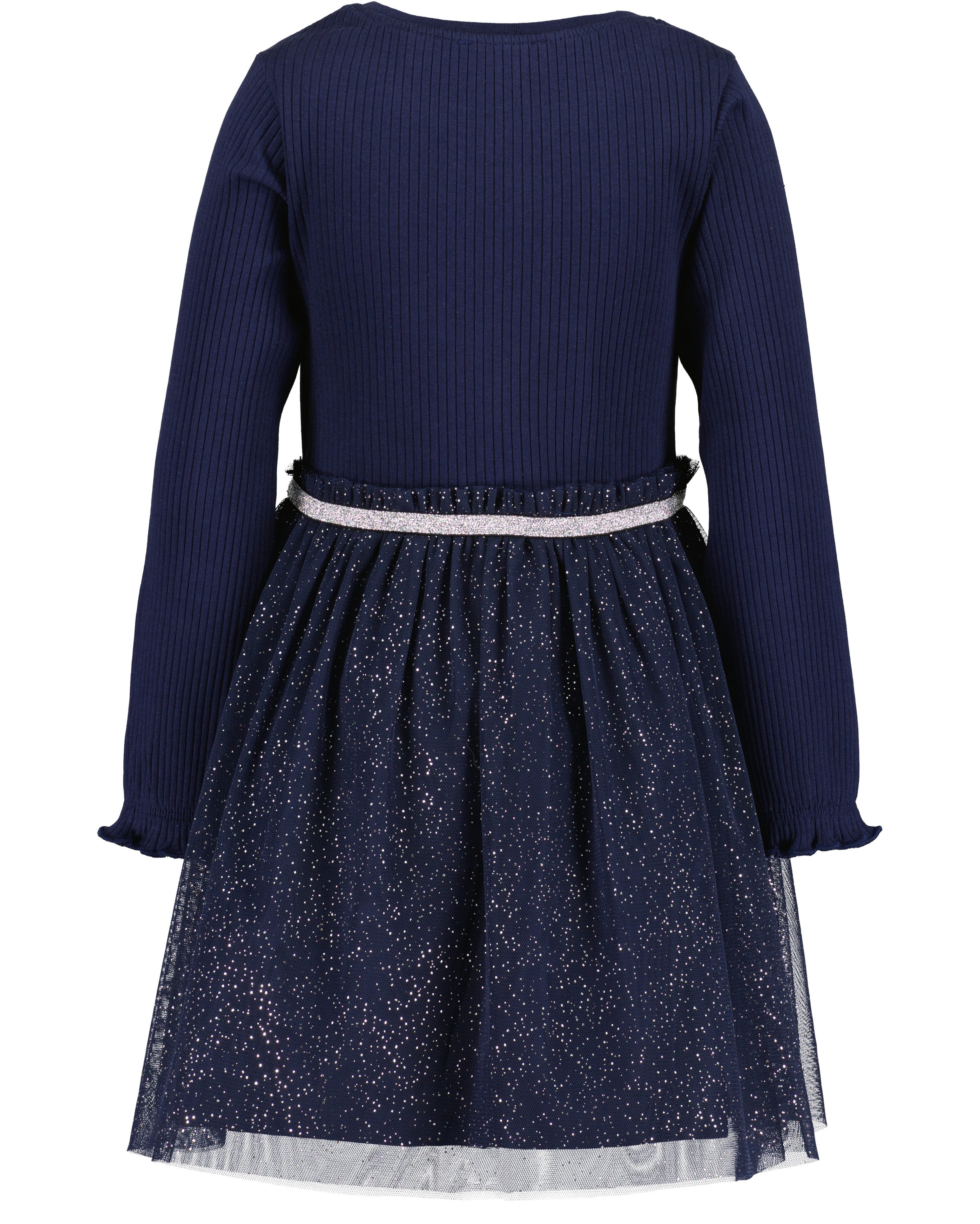 Blue Seven Jerseykleid mit aufgesetztem Tüllrock mit Paillettendetails – Bild 2 von 4