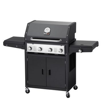 GrandHall Gasgrill Grandhall Gasgrill Xenon 4 Black - 4 Brenner + Seitenbrenner