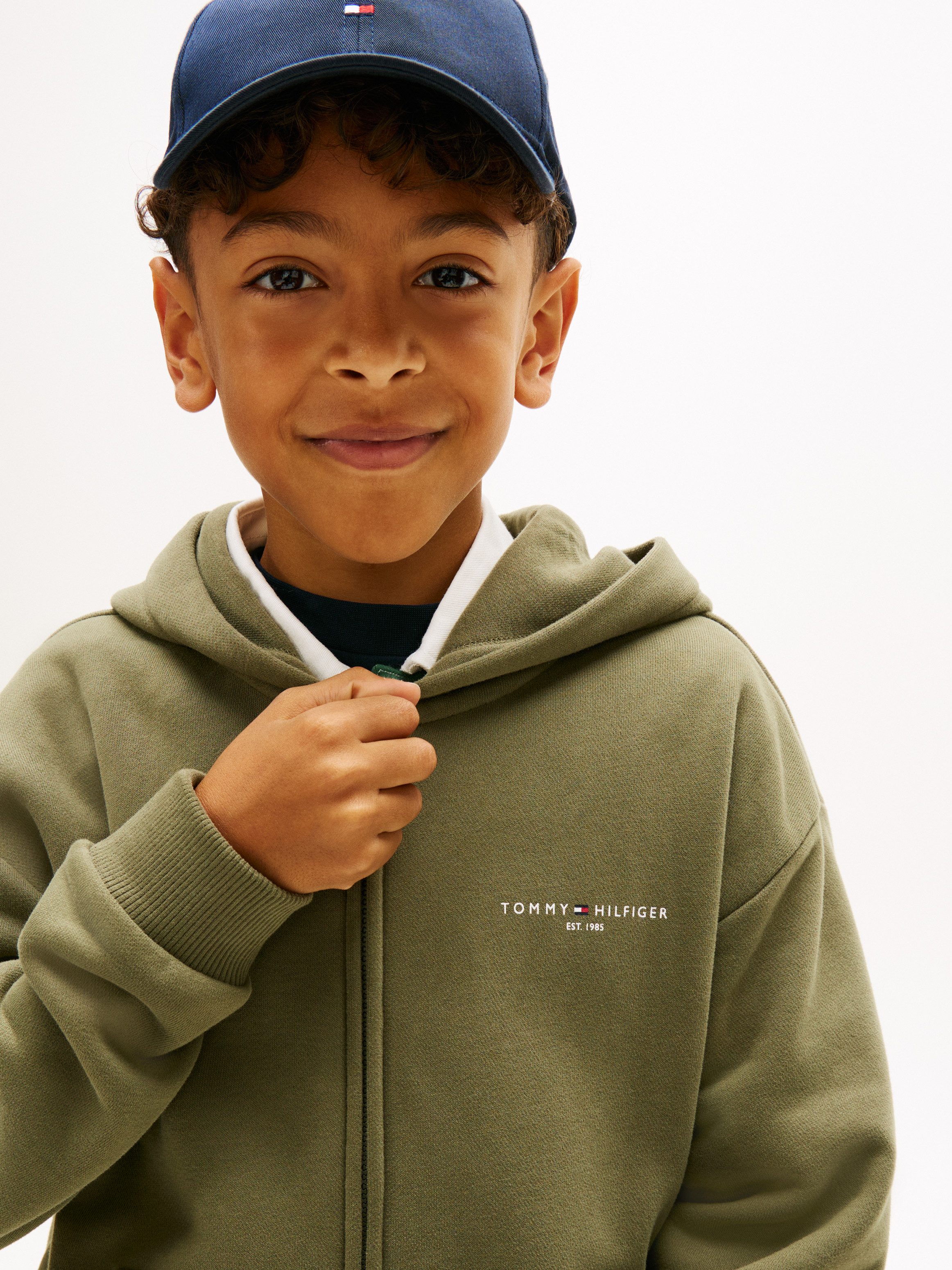 Tommy Hilfiger Kapuzensweatjacke MINI CORP ZIP THROUGH HOODIE Kinder bis 16 Jahre