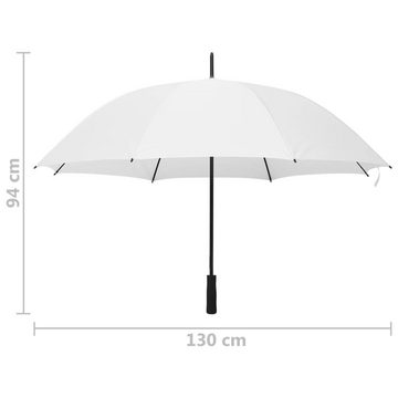 vidaXL Taschenregenschirm Regenschirm Weiß 130 cm