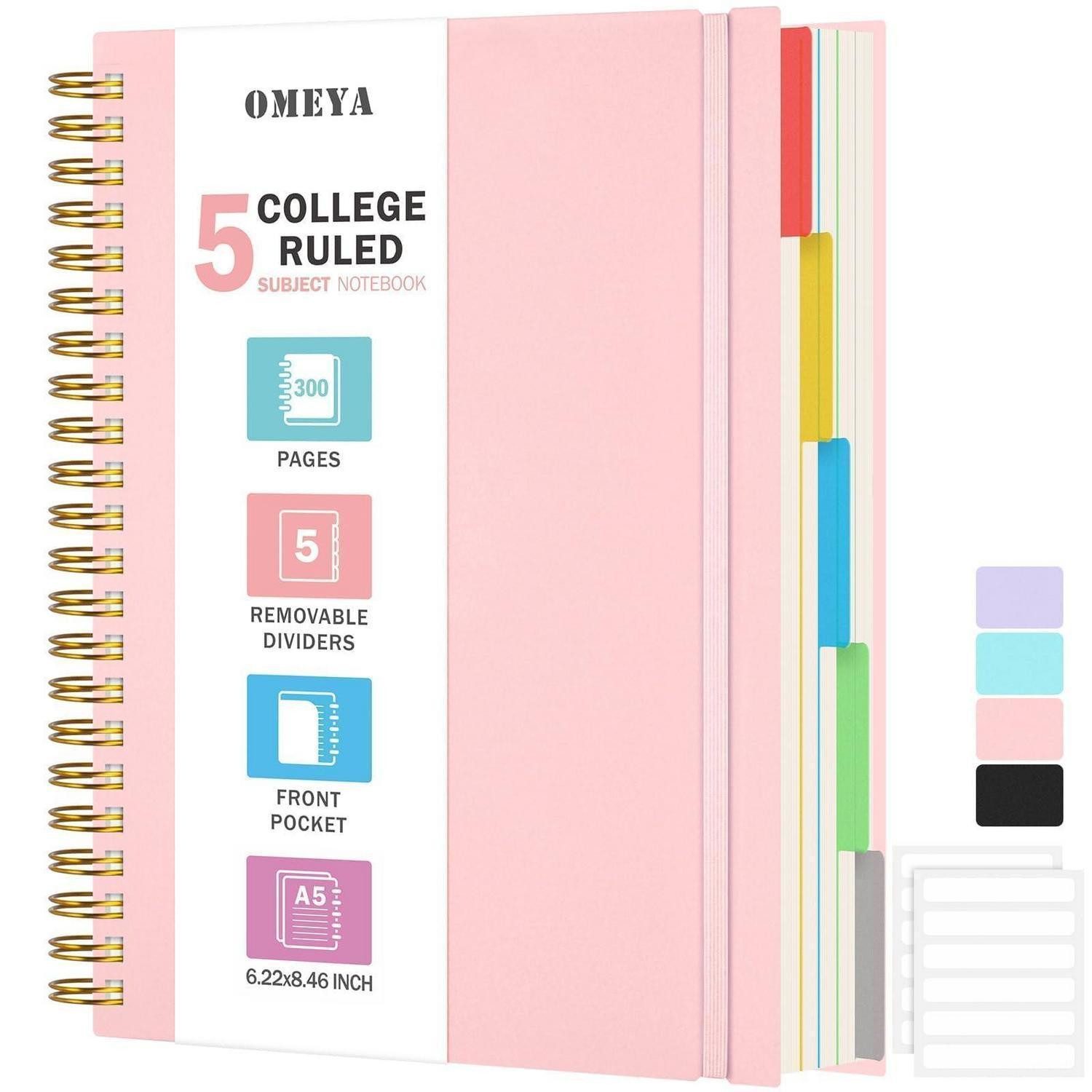 LuxusKollektion Notizblock Notizbuch A5 liniert 300 Blatt rosa