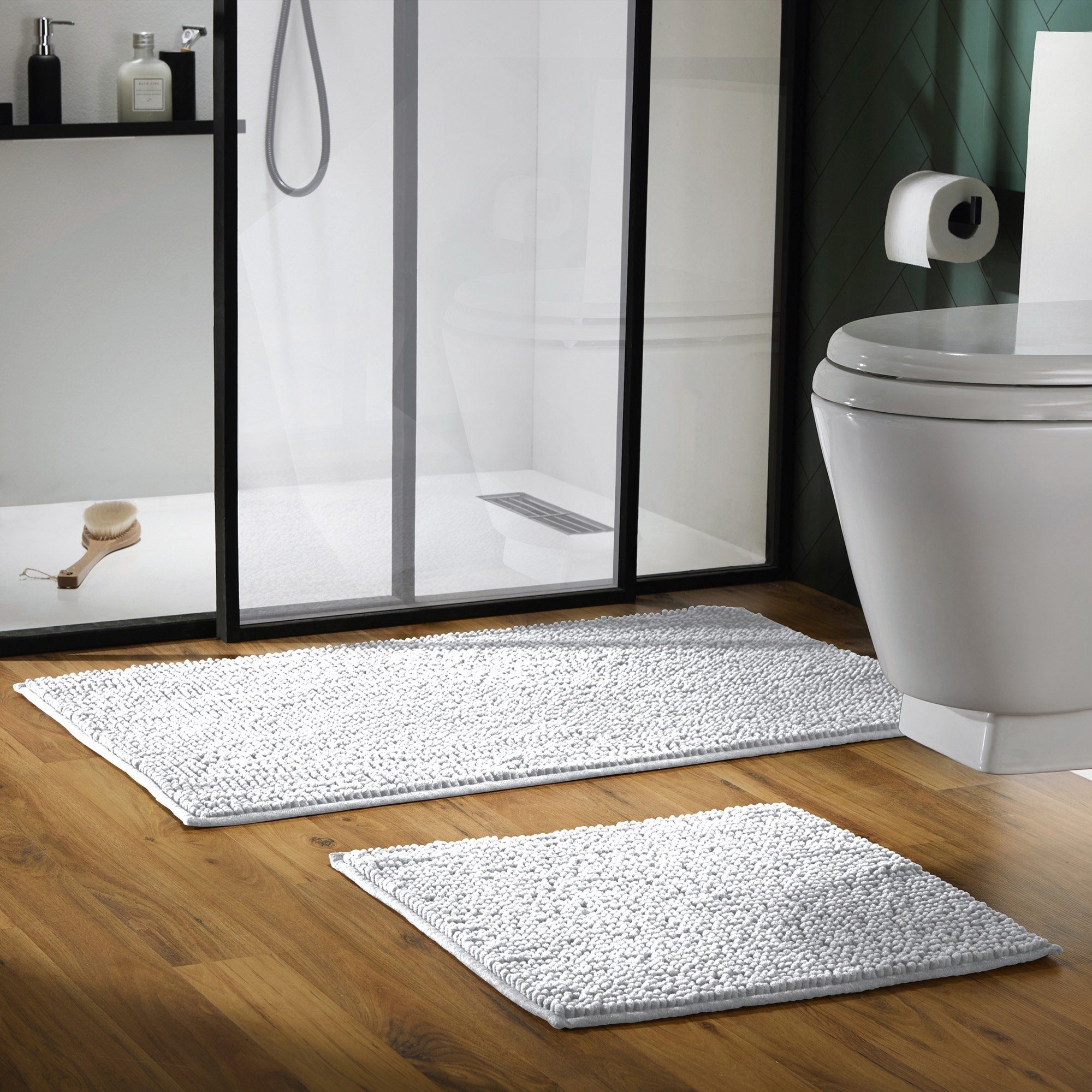 REDBEST Badematte Badematte "Monrovia", Höhe 20 mm, eckig, Uni günstig online kaufen