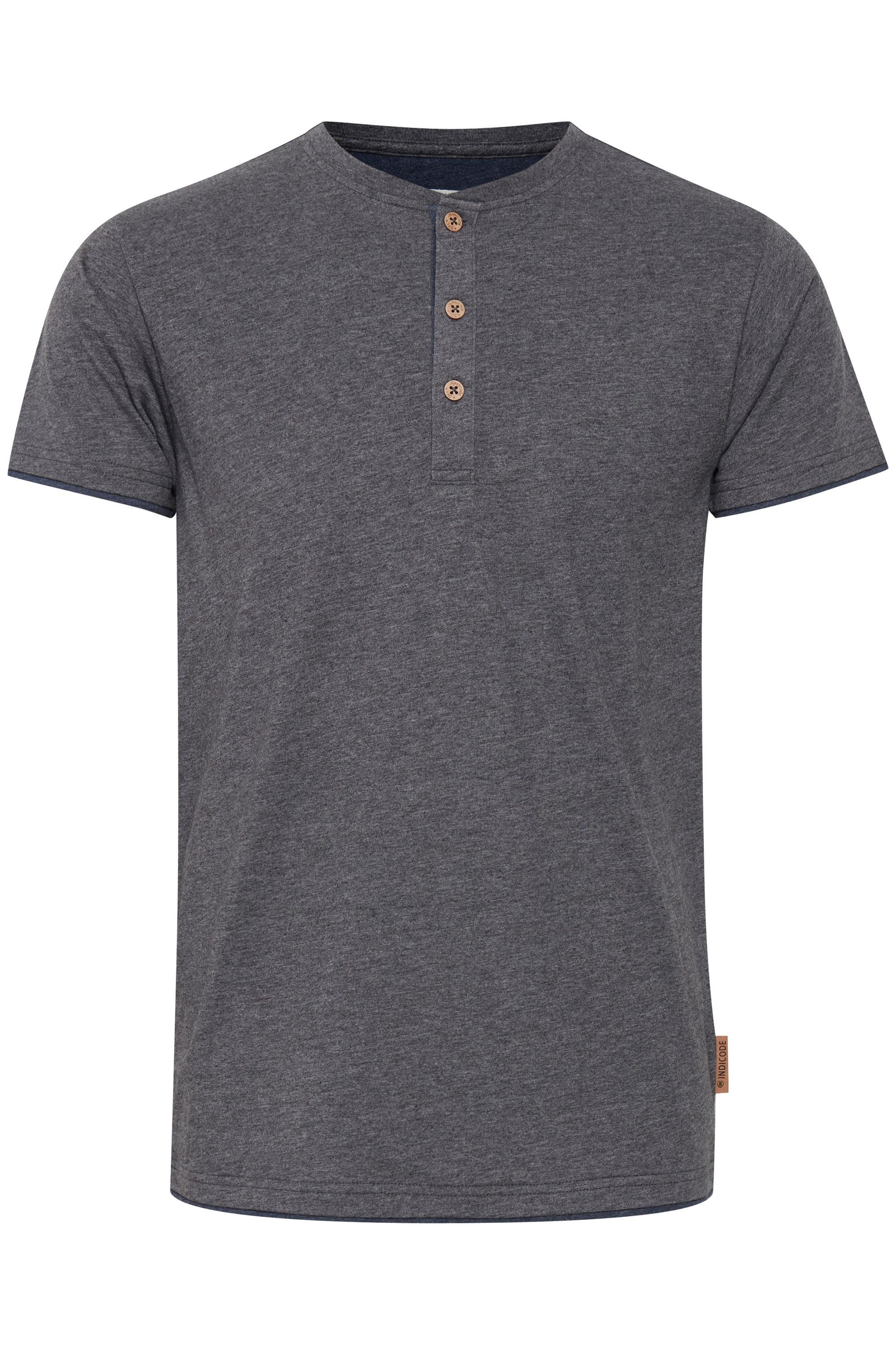 Indicode Layershirt IDTony Kurzarmshirt mit Knopfleiste günstig online kaufen