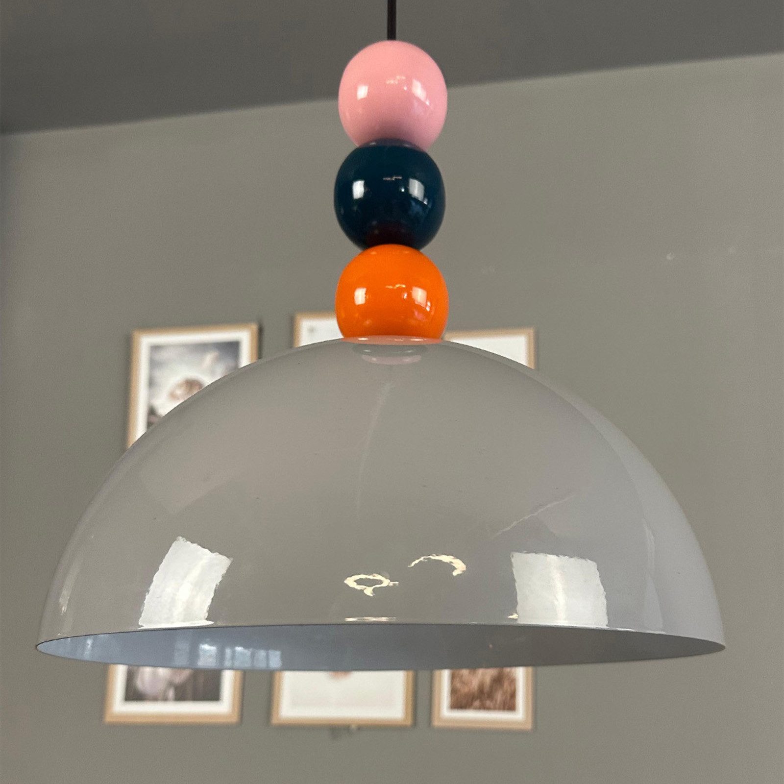 Bamyum Pendelleuchte Pendelleuchte Yimpi Wulst Metall Ø30cm, Modern Hängelampe, ohne Leuchtmittel