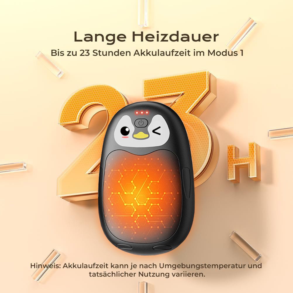 FOSMET Handwärmer Elektrischer Handwärmer 2er,8000mAh USB Taschenwärmer, wiederaufladbar, Magnetisch Tragbar Taschenwärmer Wiederverwendbar, Geschenk für Frauen Männer,Outdoor Camping Sportarten.