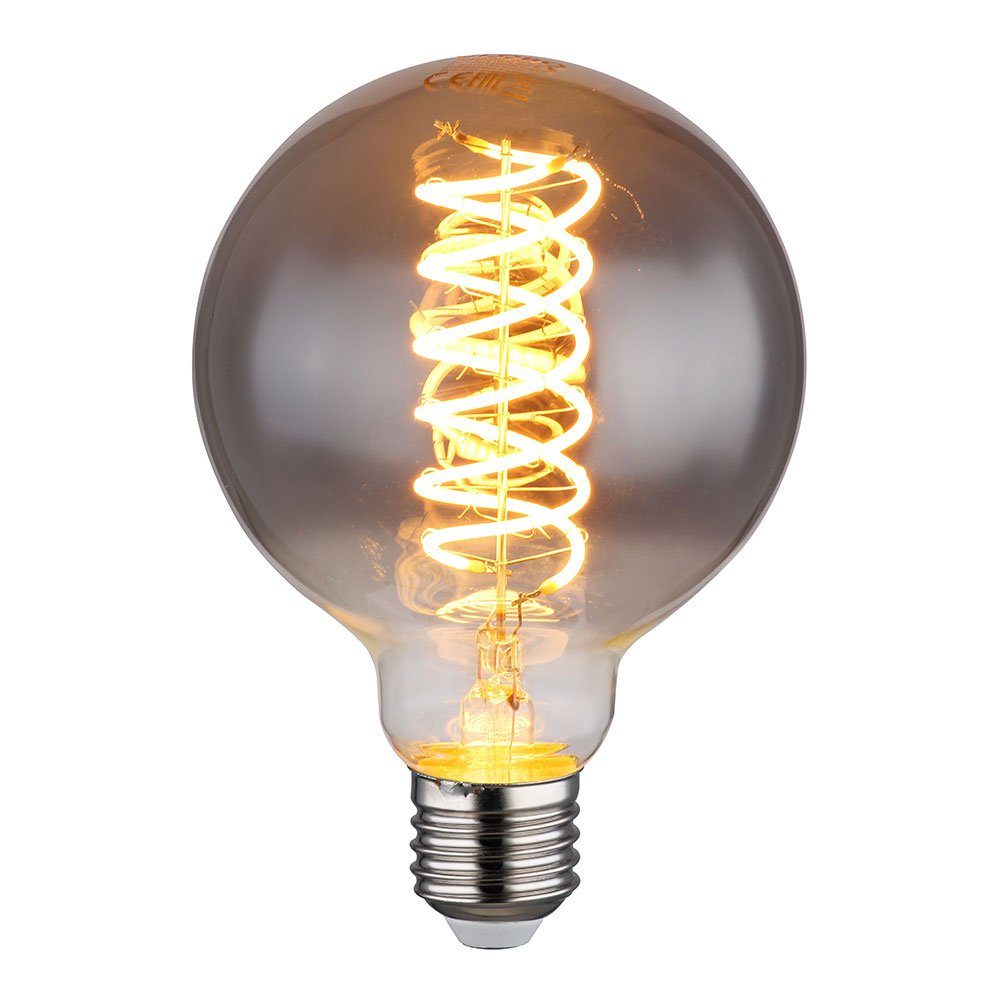 Filament E27 LED 9,5 LED-Leuchtmittel, Leuchtmittel D cm Glühbirne dimmbar 2000K Globo Vintage