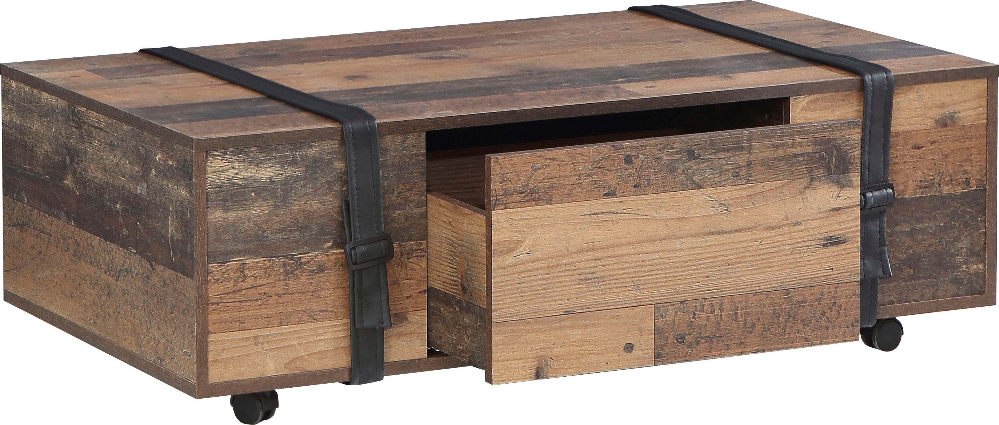 FORTE Couchtisch Couchtisch Fobya, auf Rollen, Breite ca. 110 cm