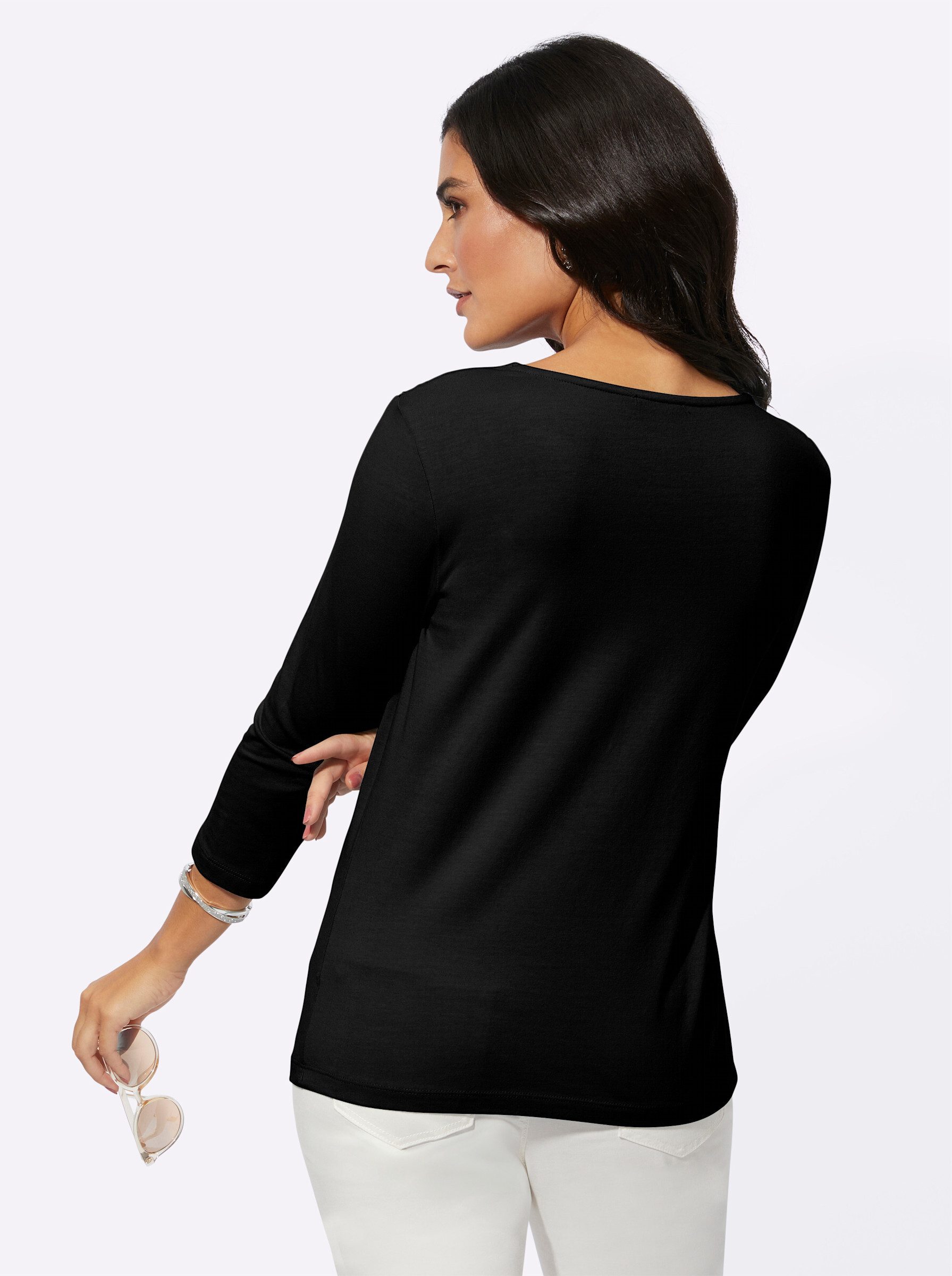 creation L T-Shirt Modal-Mix-Shirt Kurzarm günstig online kaufen