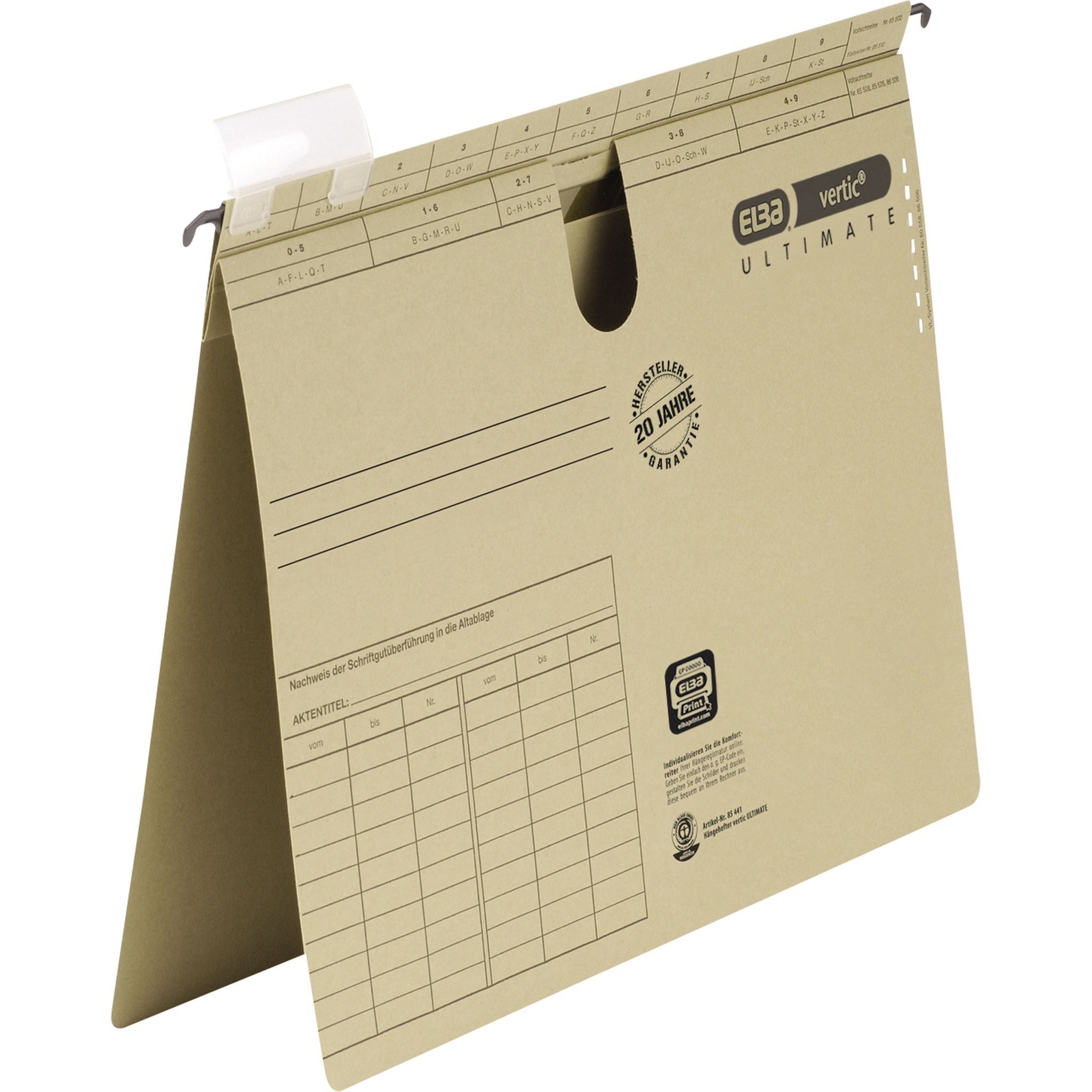ELBA Hängeordner ELBA Hängehefter"vertic ULTIMATE", mit Komfort-Sichtreiter und