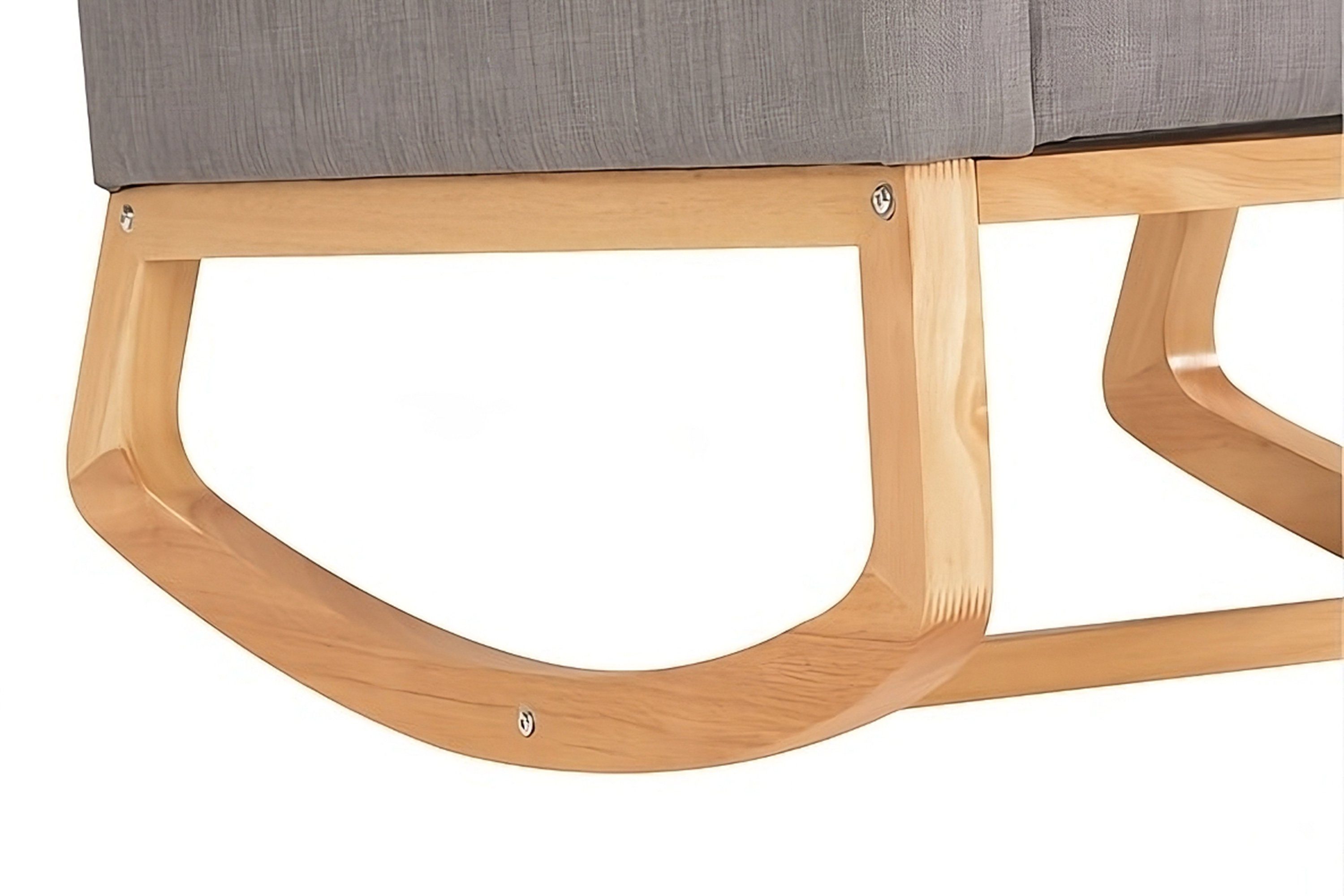 boho living® Schaukelsessel 2-in-1 Sessel verwendbar als Schaukelsessel Sessel Schaukelstuhl einfacher oder Rock (inkl. Zierkissen)