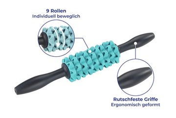 Maximex Massageroller 2-in-1 Faszien- und Massageroller, mit 9 beweglichen Rollen