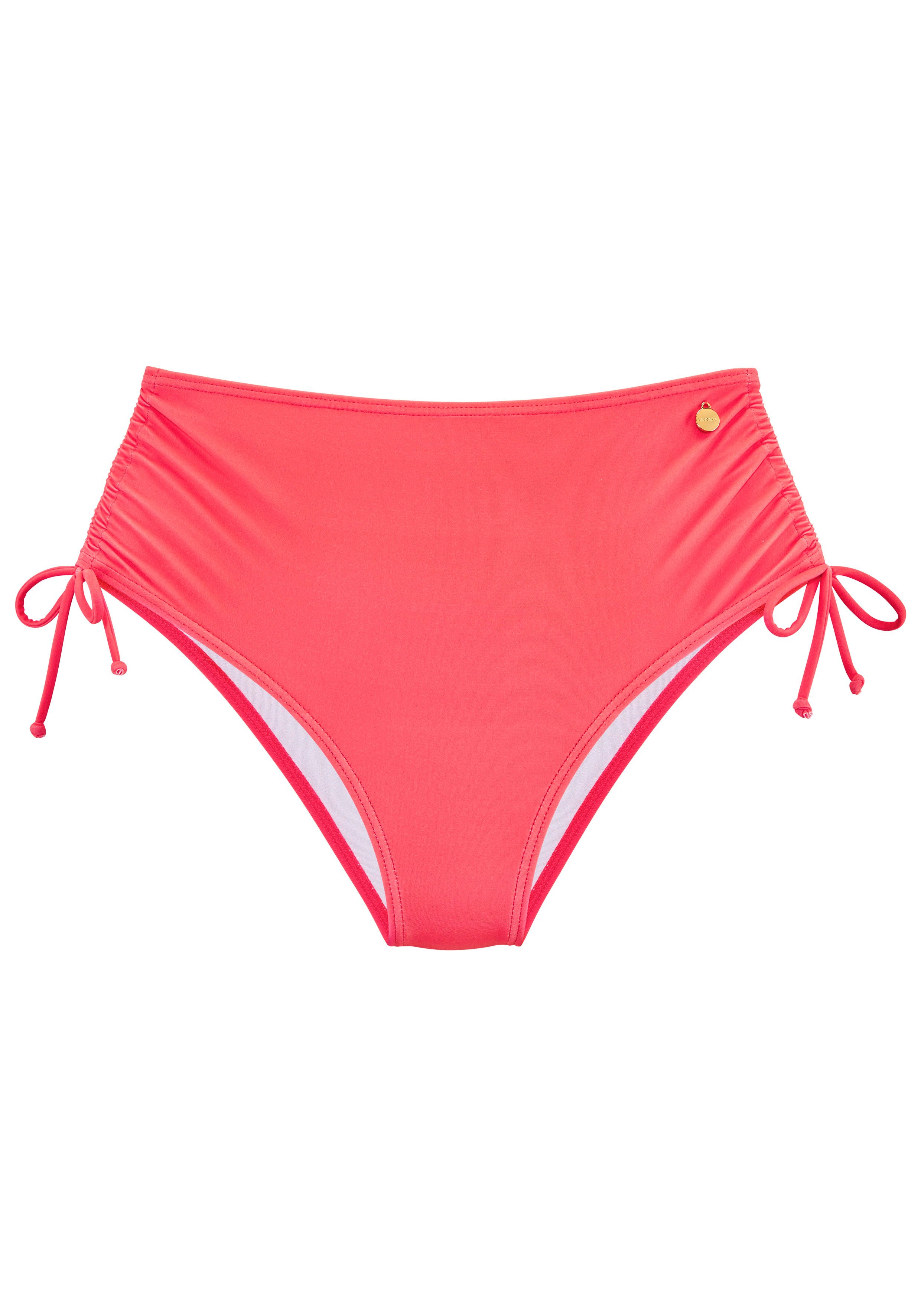 LASCANA Highwaist-Bikini-Hose Ronda Miedereinsatz für festen Sitz, Shaping-Effekt